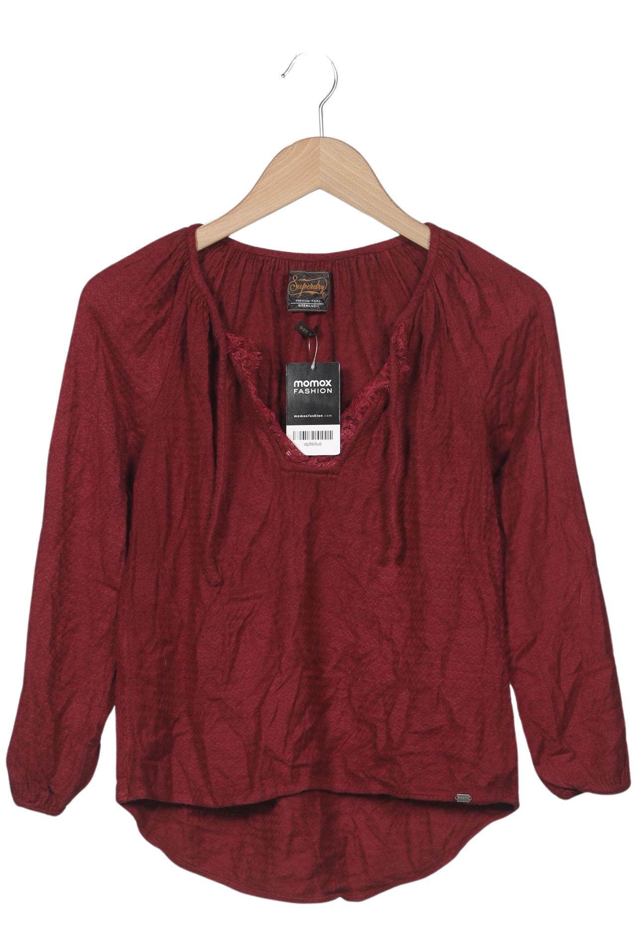 

Superdry Damen Langarmshirt, bordeaux, Gr. 36