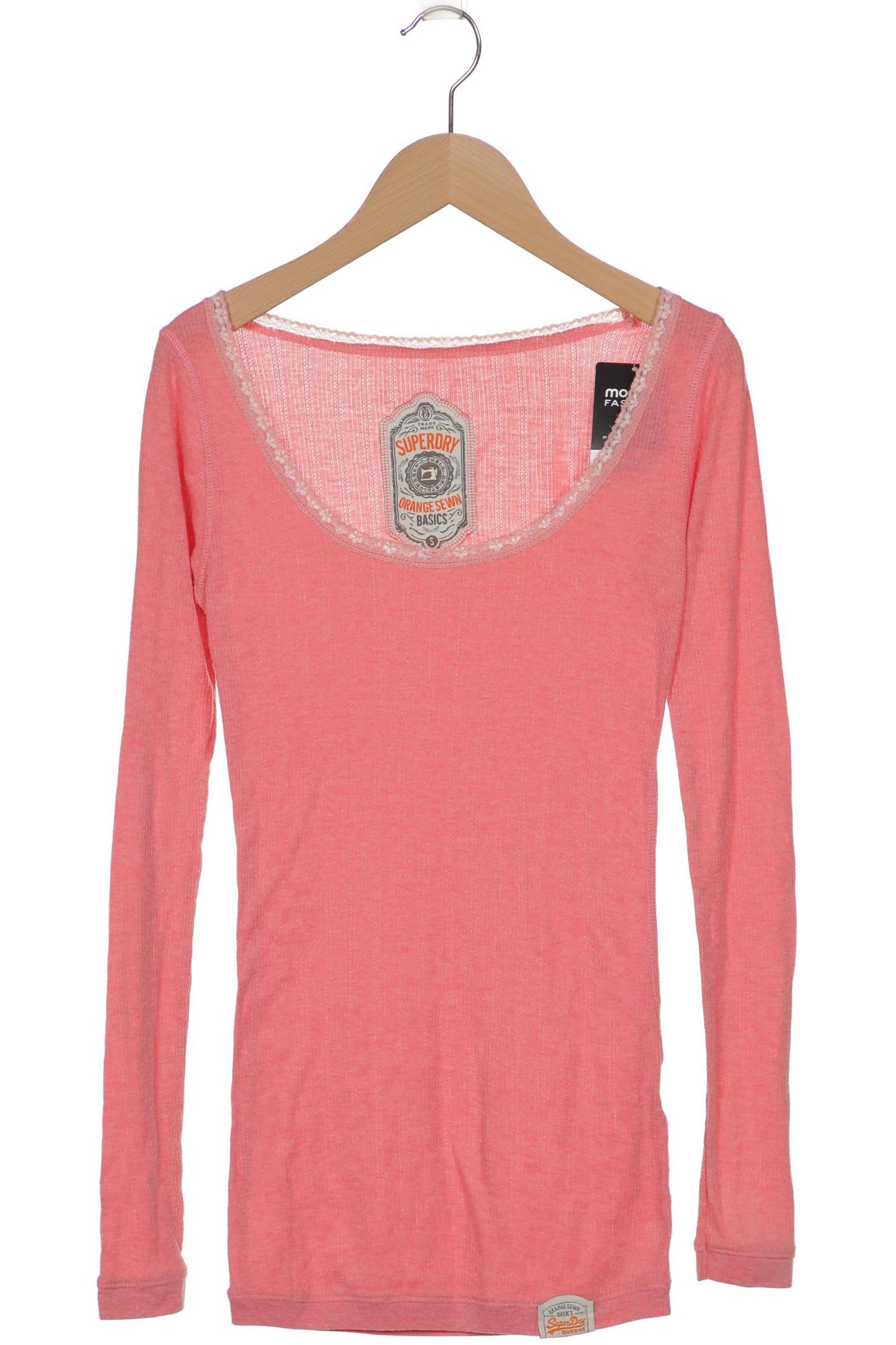 

Superdry Damen Langarmshirt, pink, Gr. 36