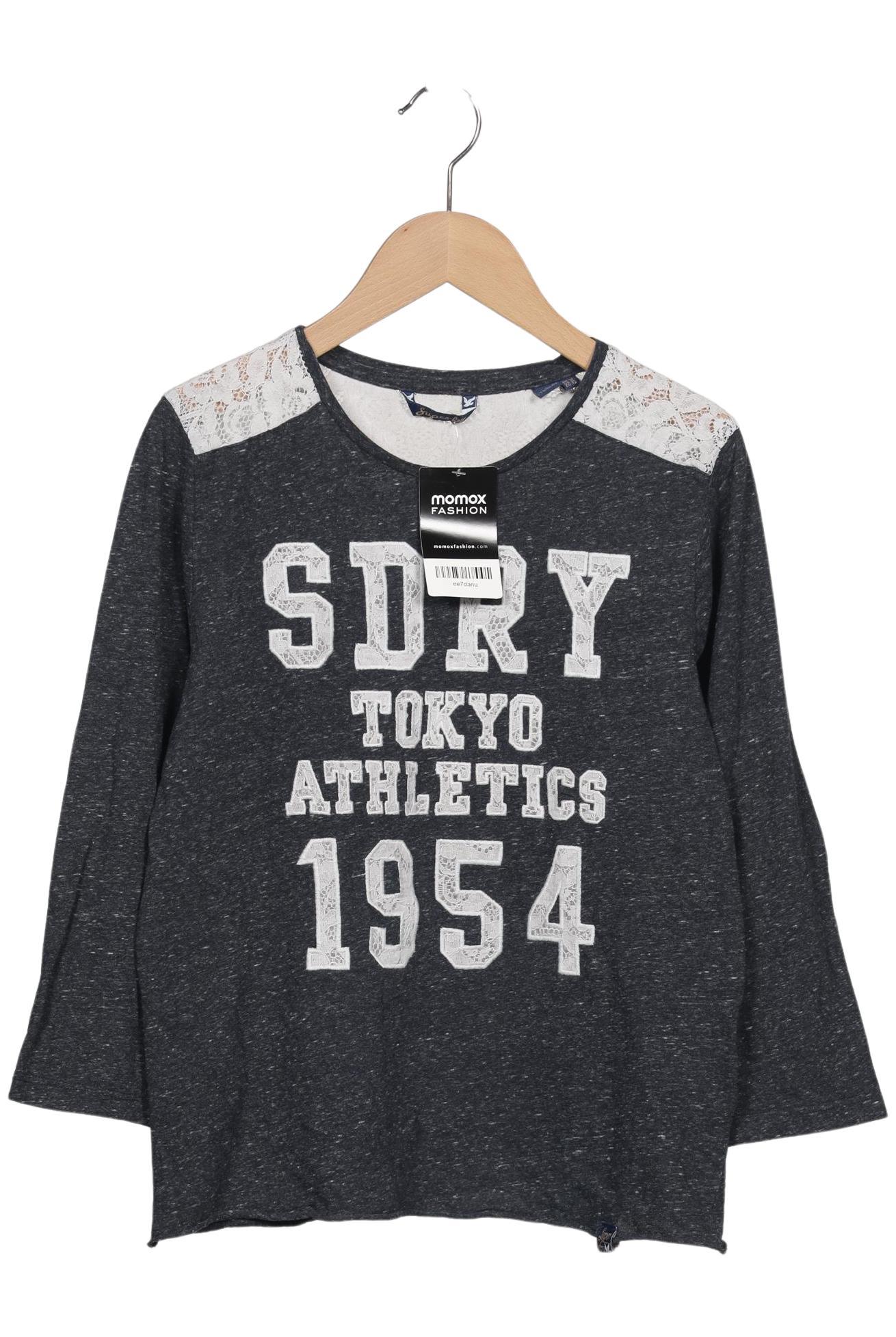 

Superdry Damen Langarmshirt, grau, Gr. 42