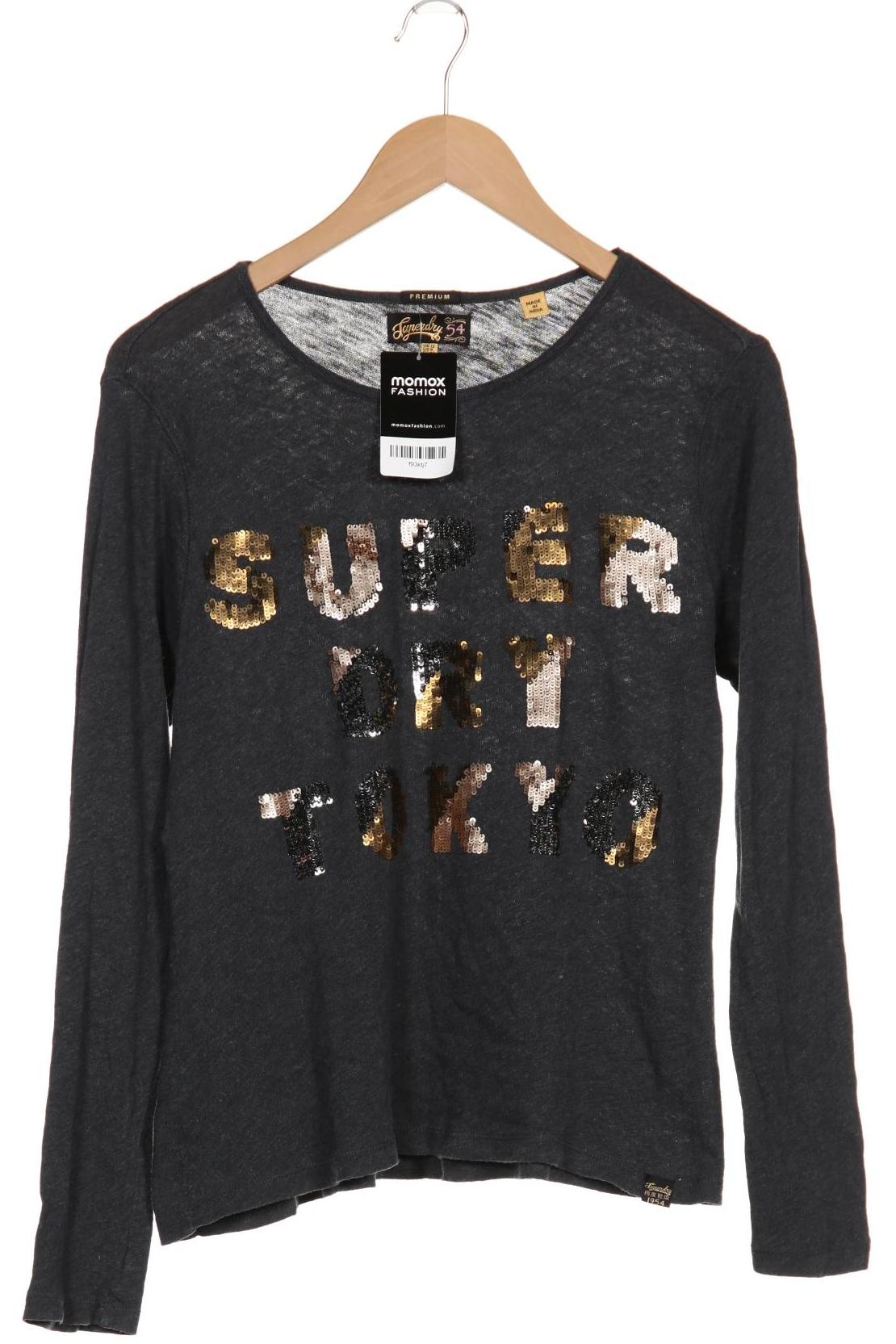 

Superdry Damen Langarmshirt, grau, Gr. 40