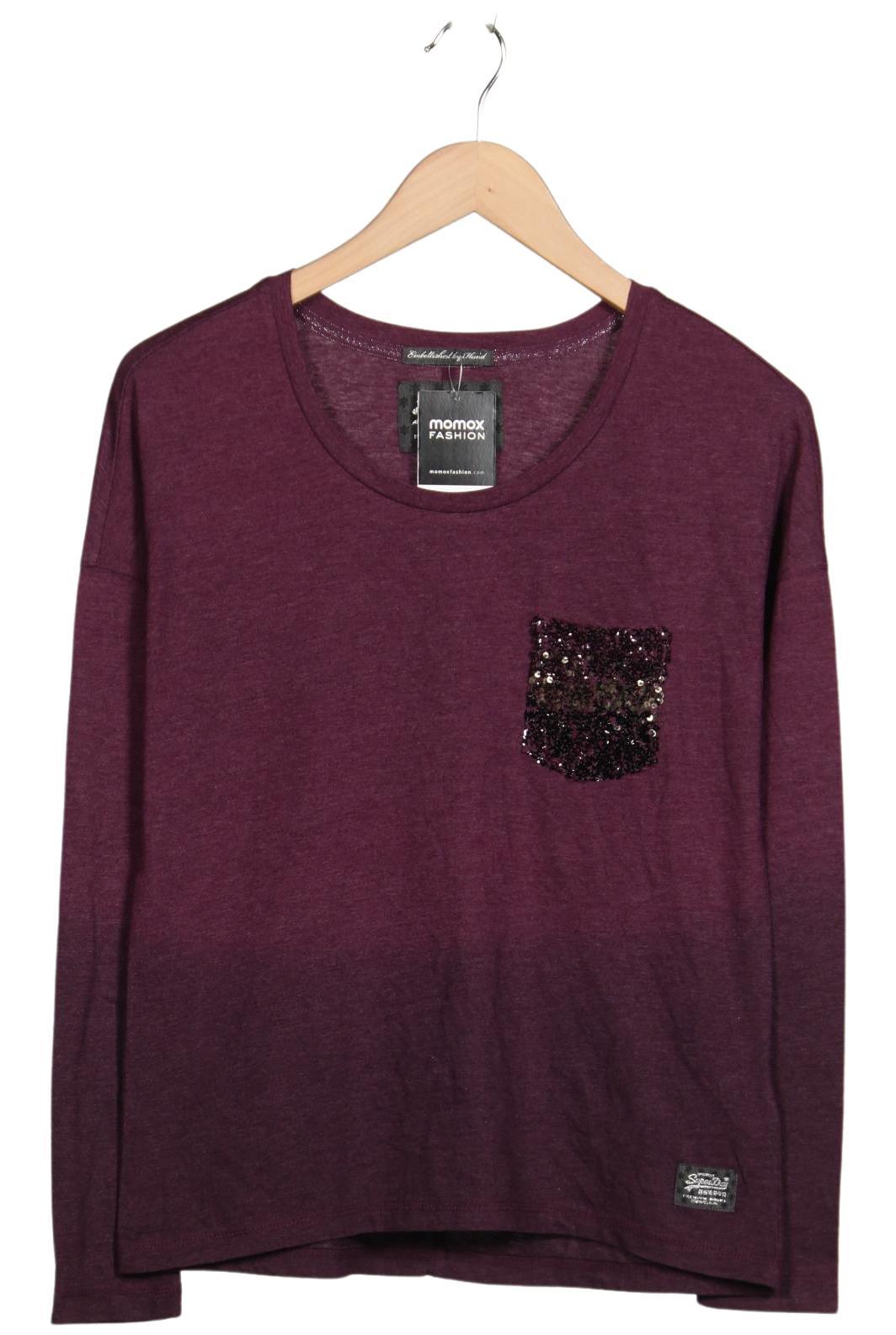 

Superdry Damen Langarmshirt, bordeaux, Gr. 36