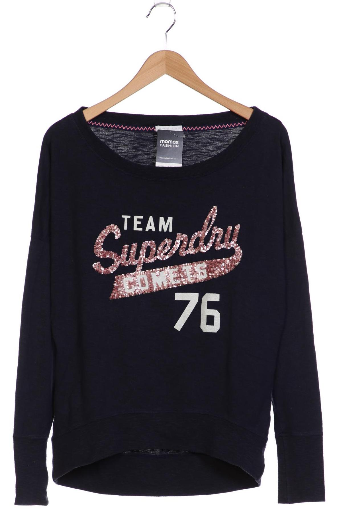 

Superdry Damen Langarmshirt, marineblau, Gr. 36