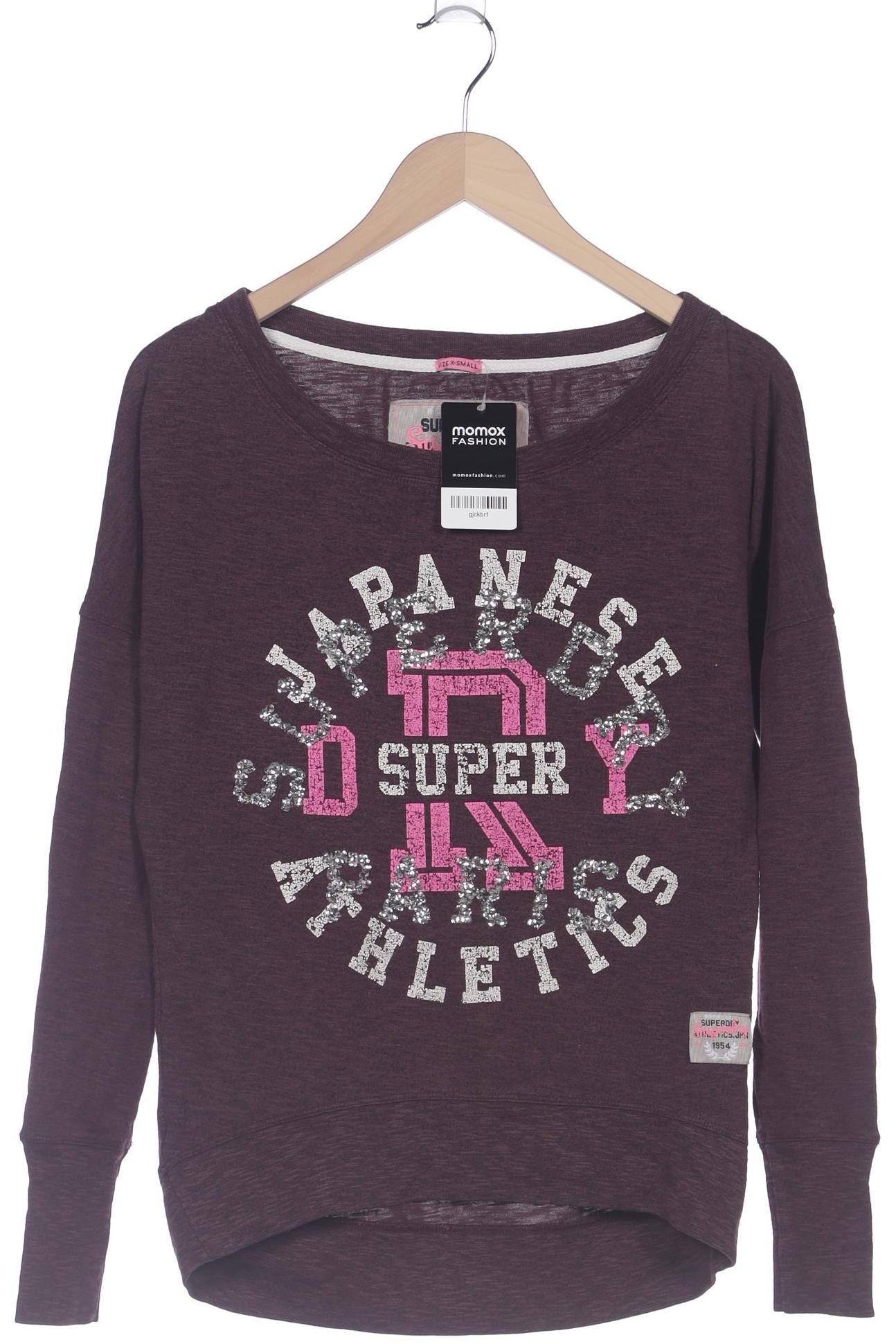 

Superdry Damen Langarmshirt, bordeaux, Gr. 34