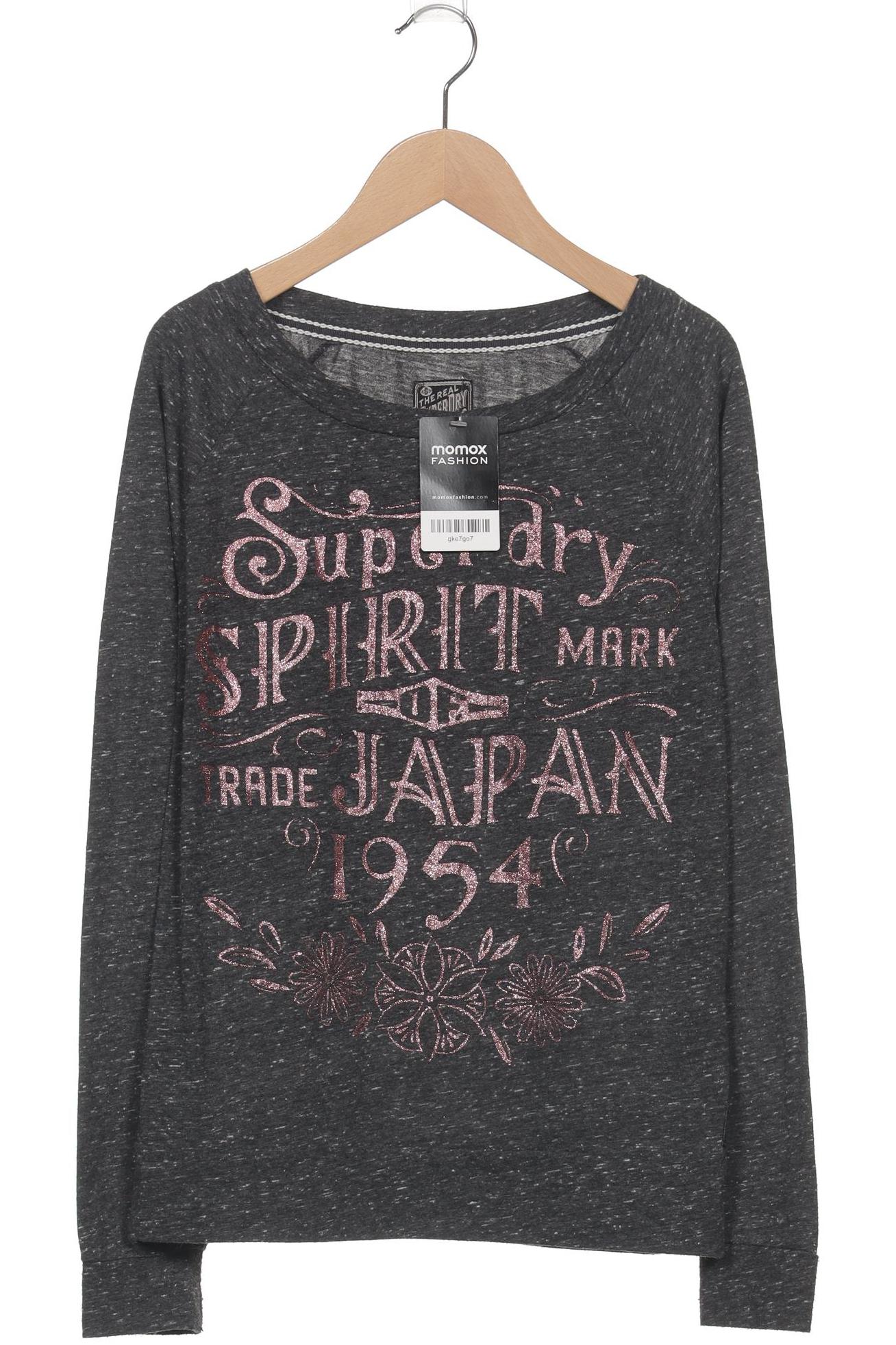 

Superdry Damen Langarmshirt, grau, Gr. 36