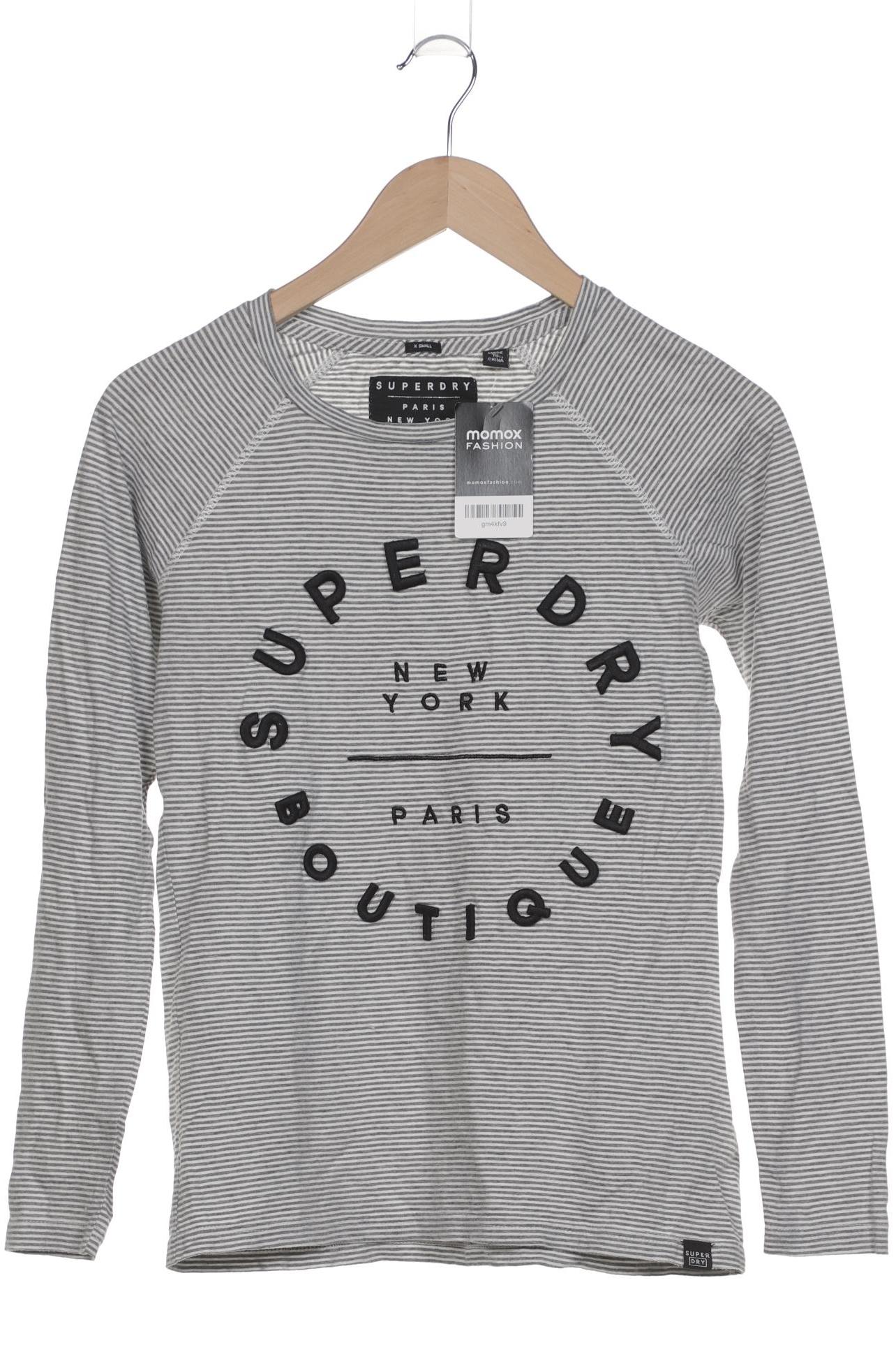 

Superdry Damen Langarmshirt, grau, Gr. 34