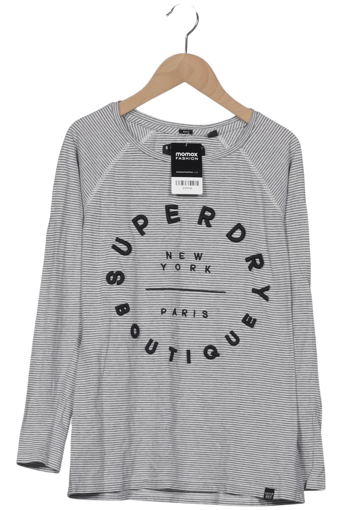 

Superdry Damen Langarmshirt, grau, Gr. 36