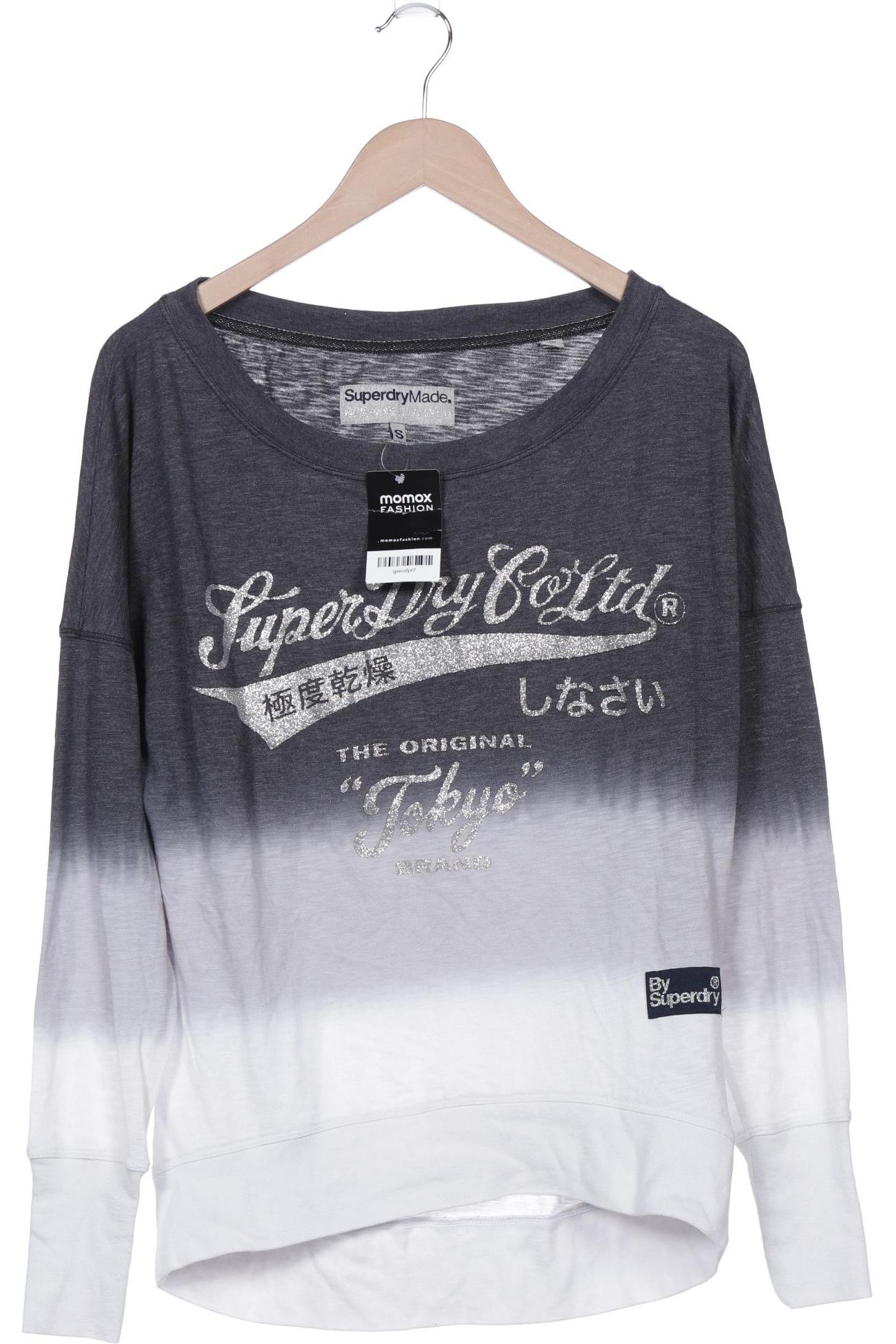 

Superdry Damen Langarmshirt, grau, Gr. 36