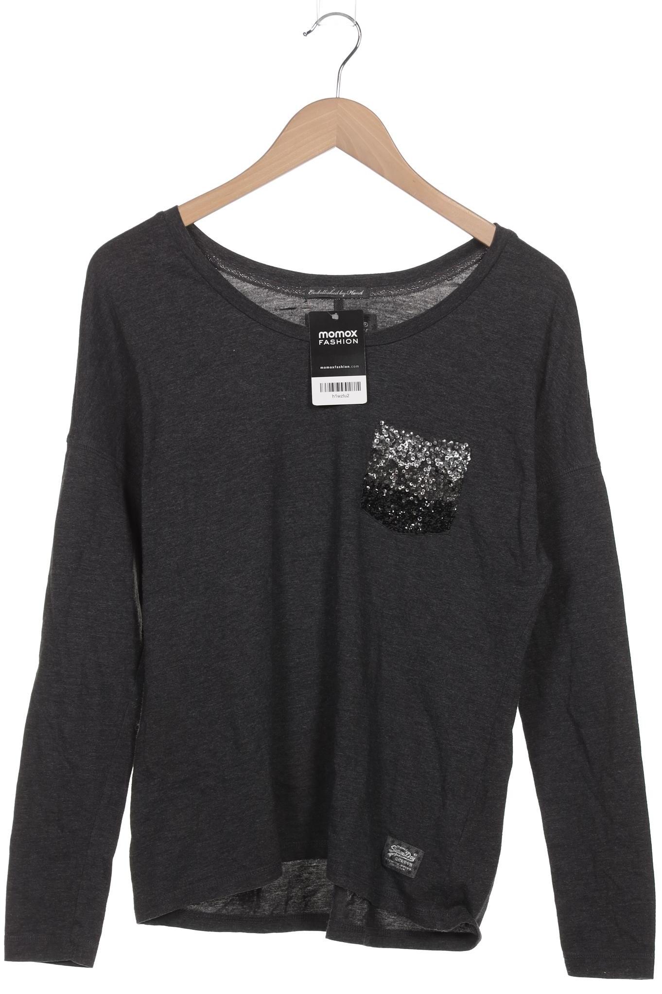 

Superdry Damen Langarmshirt, grau, Gr. 38