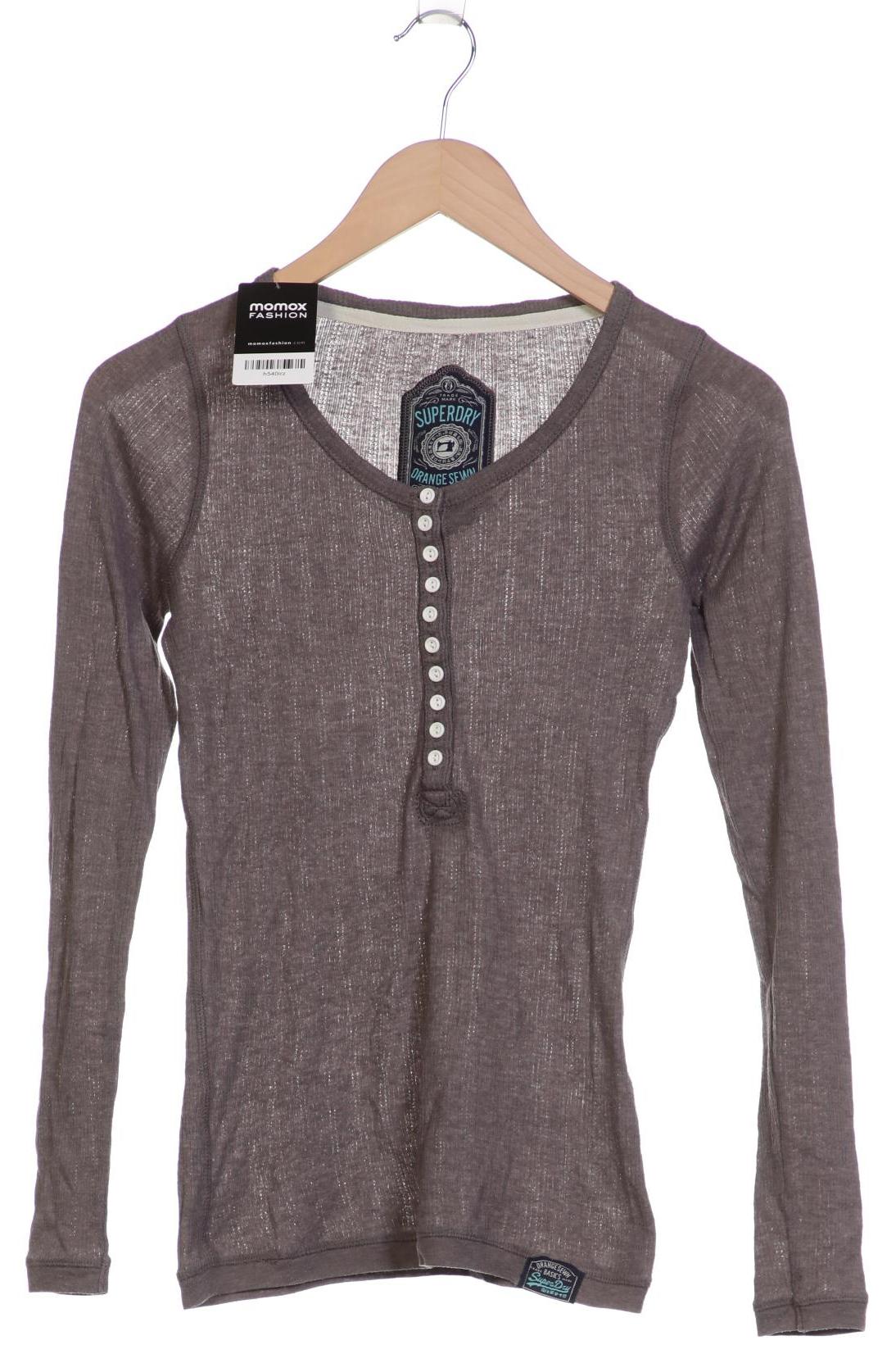 

Superdry Damen Langarmshirt, grau, Gr. 36