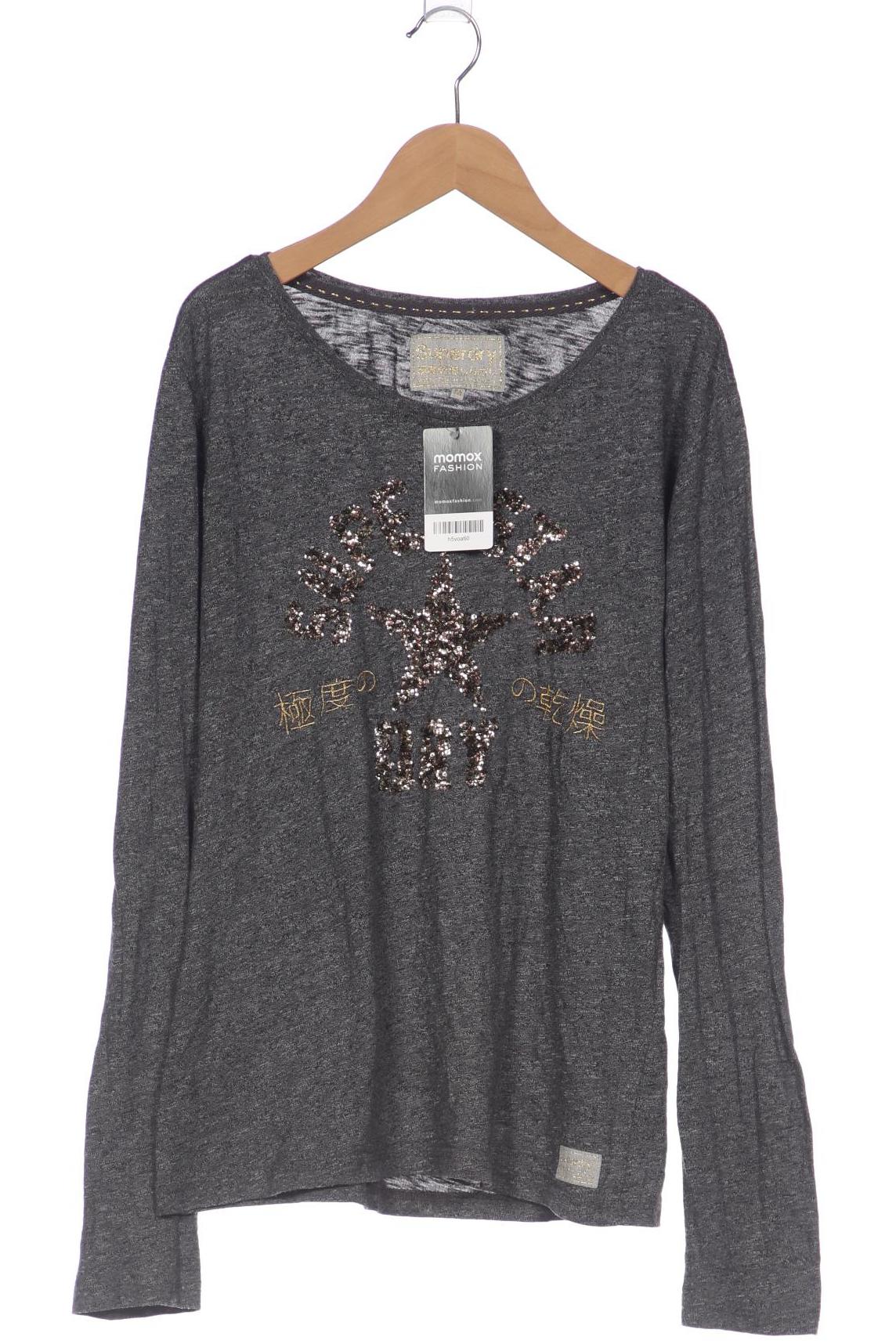 

Superdry Damen Langarmshirt, grau, Gr. 38