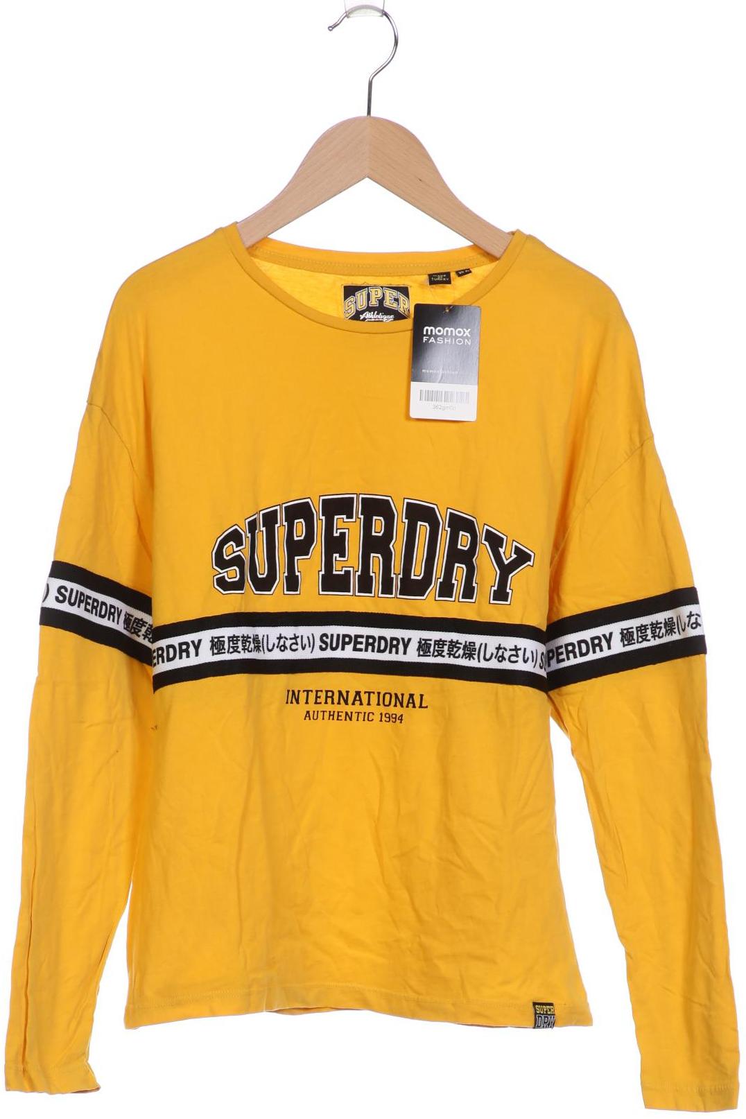 

Superdry Damen Langarmshirt, gelb, Gr. 36