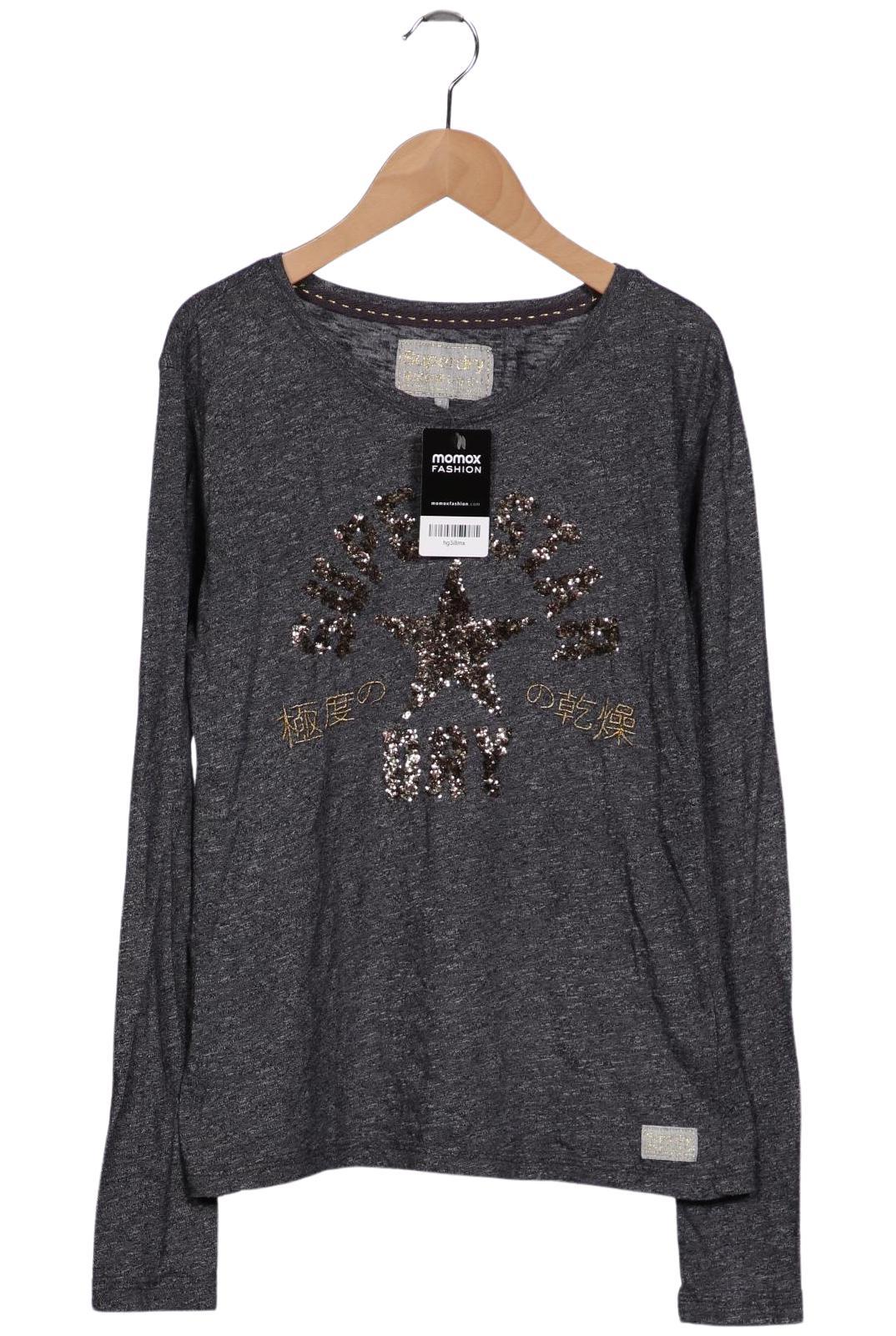 

Superdry Damen Langarmshirt, grau, Gr. 36