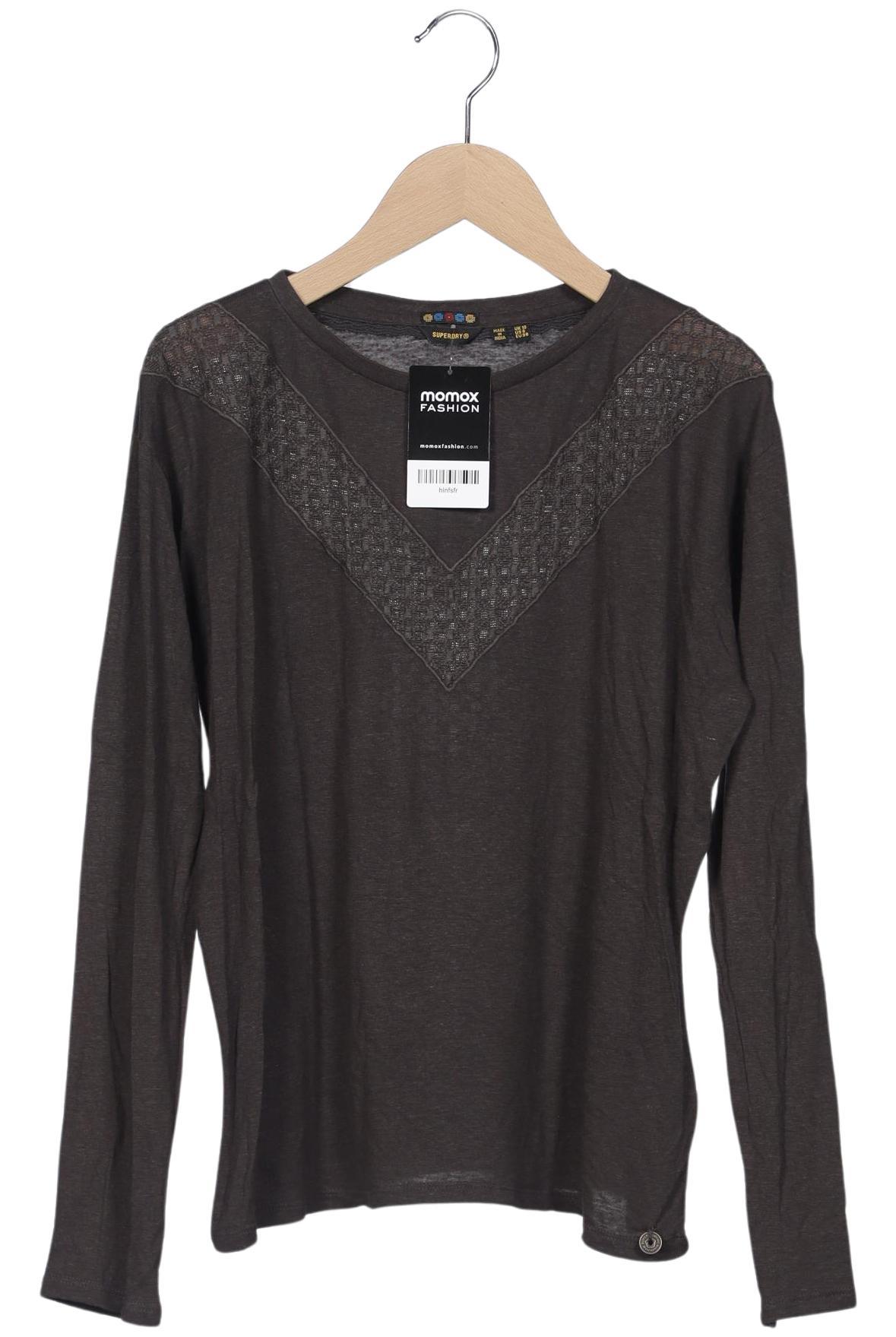 

Superdry Damen Langarmshirt, grau, Gr. 38