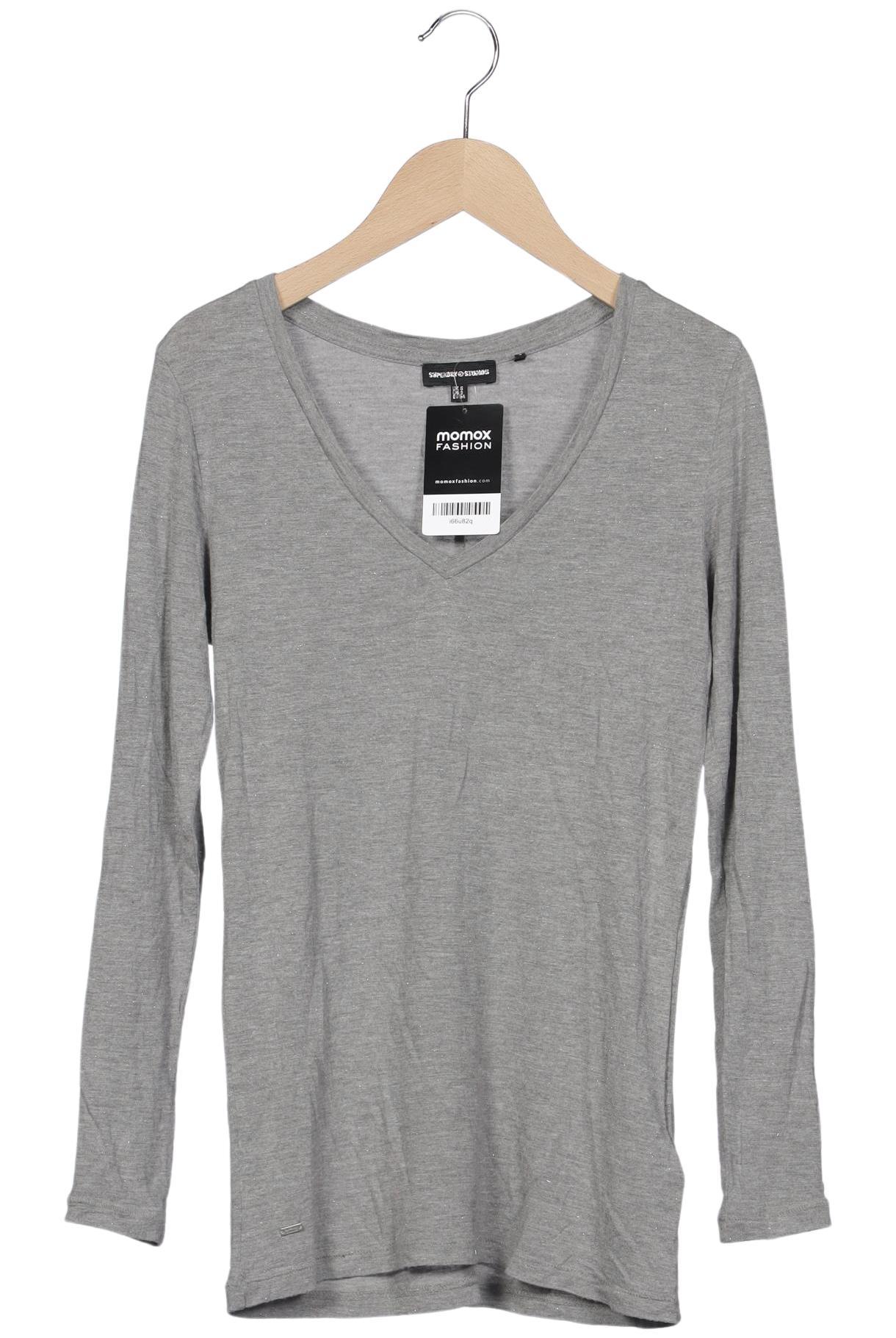 

Superdry Damen Langarmshirt, grau, Gr. 34