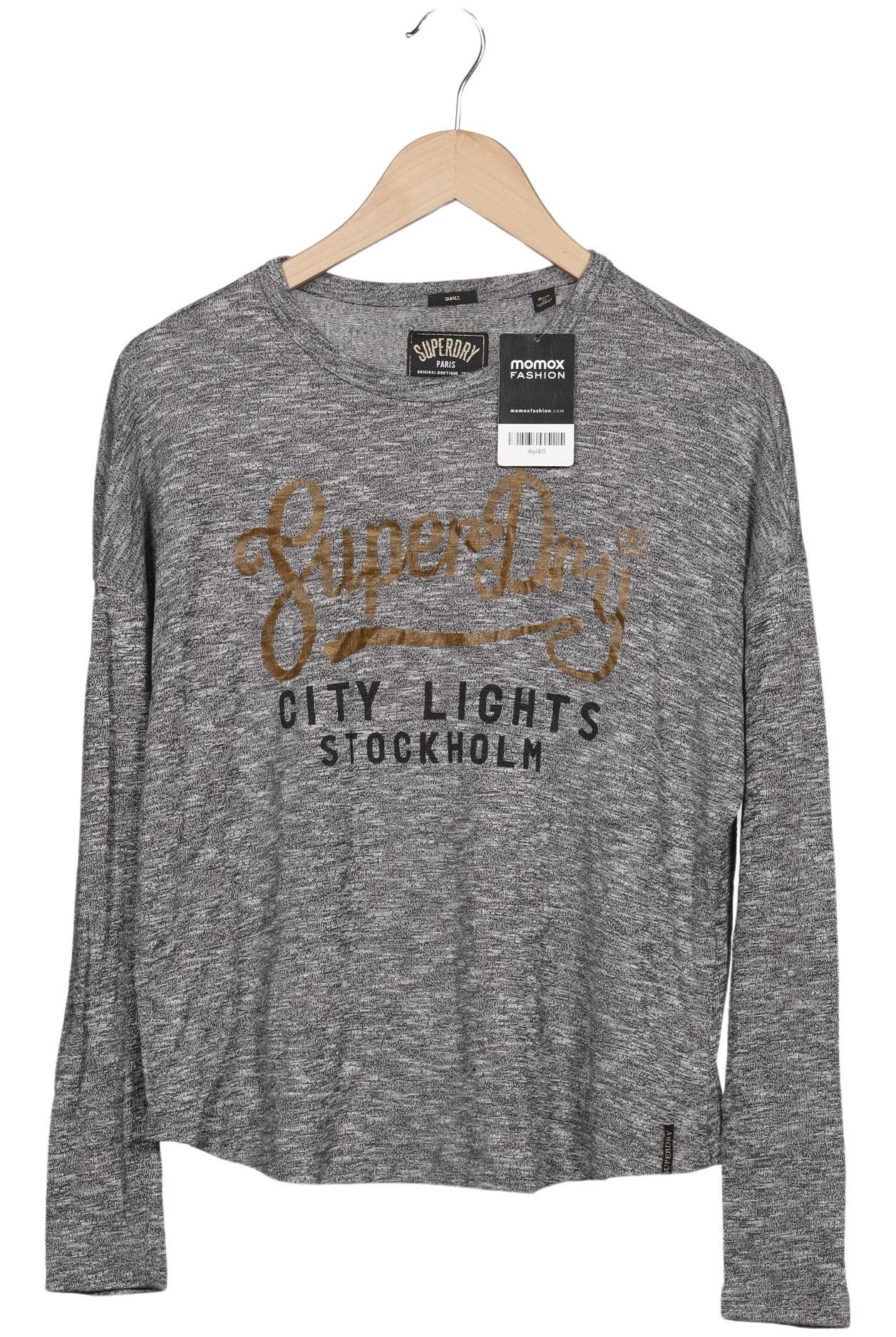 

Superdry Damen Langarmshirt, grau, Gr. 38