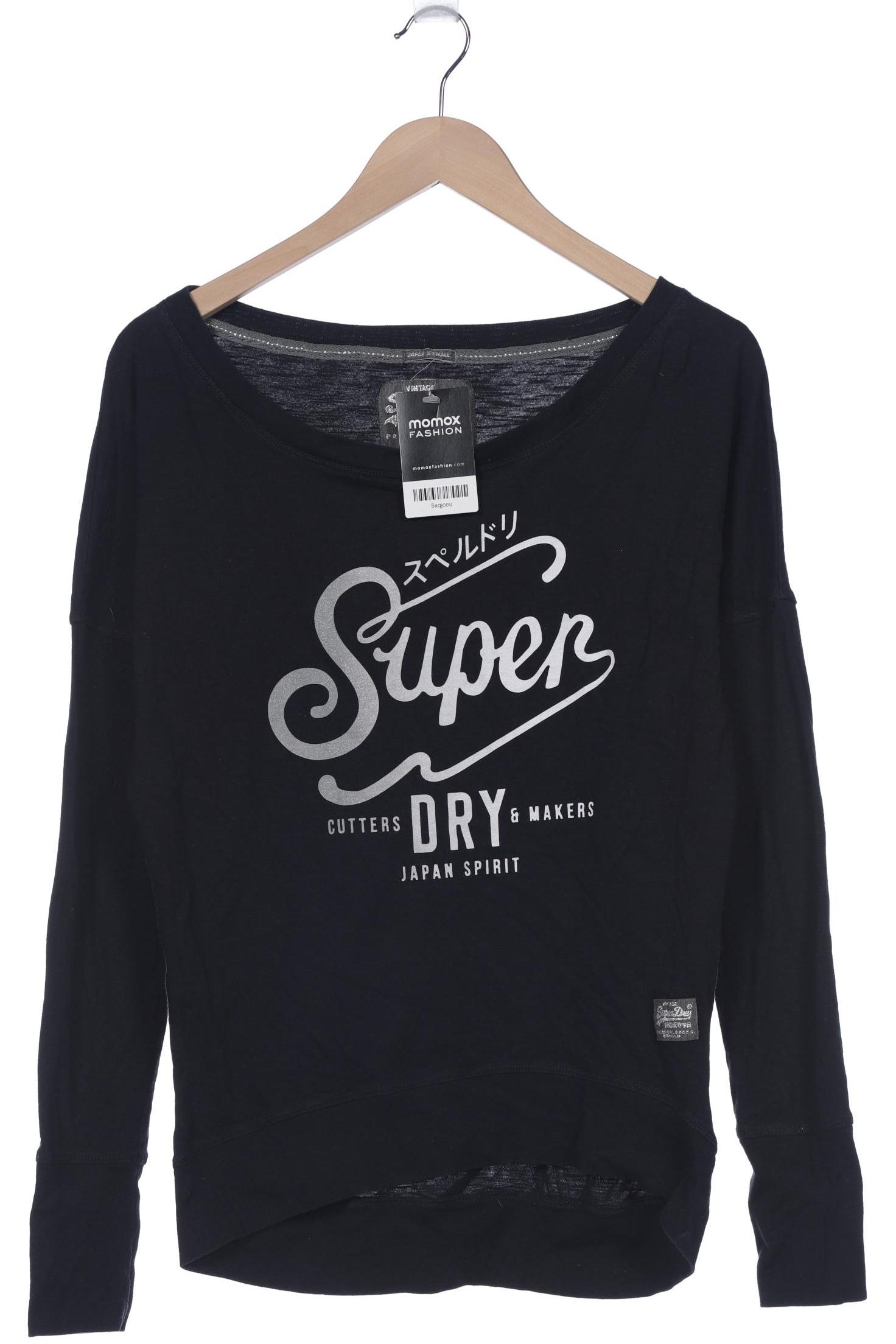 

Superdry Damen Langarmshirt, marineblau, Gr. 34