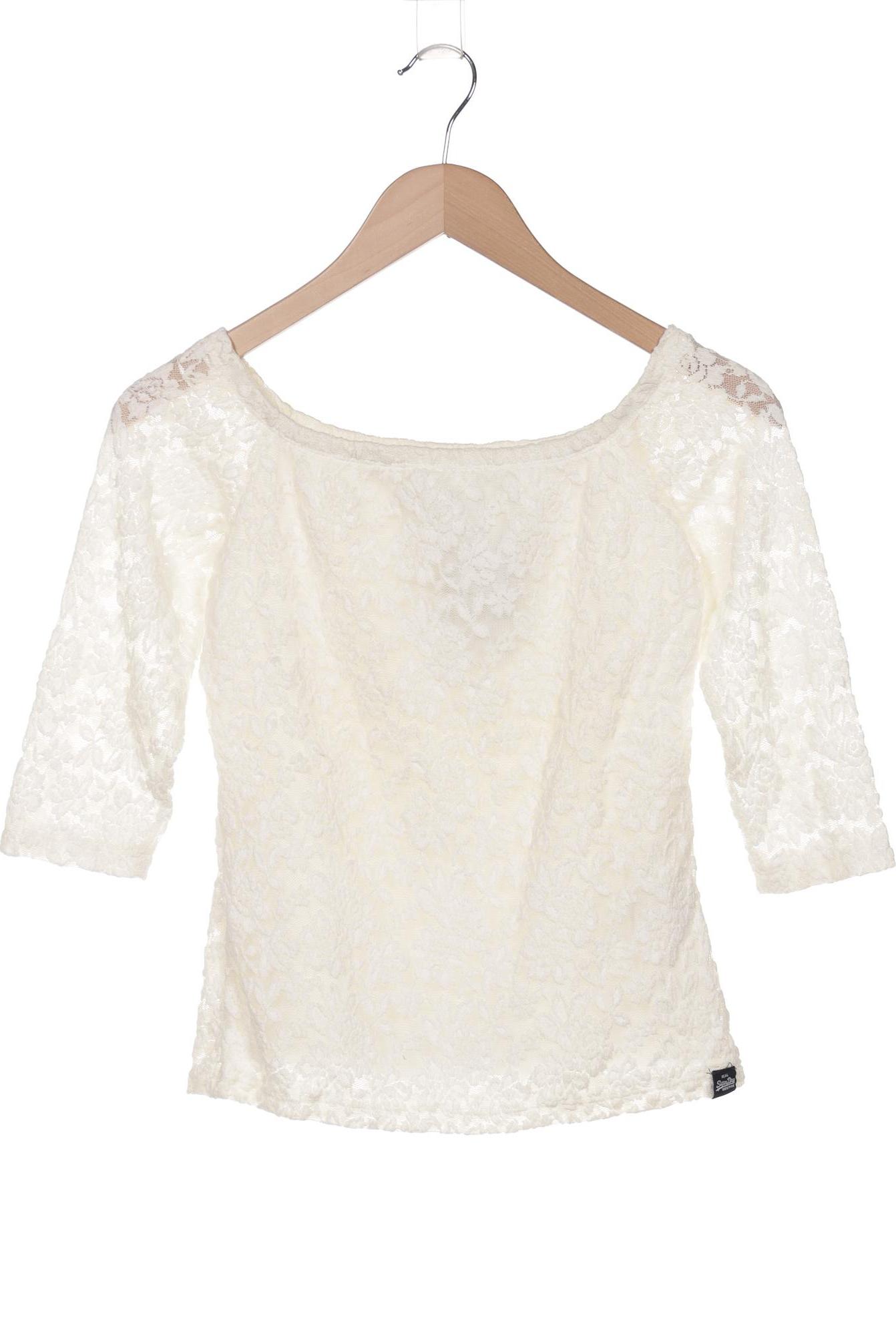 

Superdry Damen Langarmshirt, cremeweiß, Gr. 36