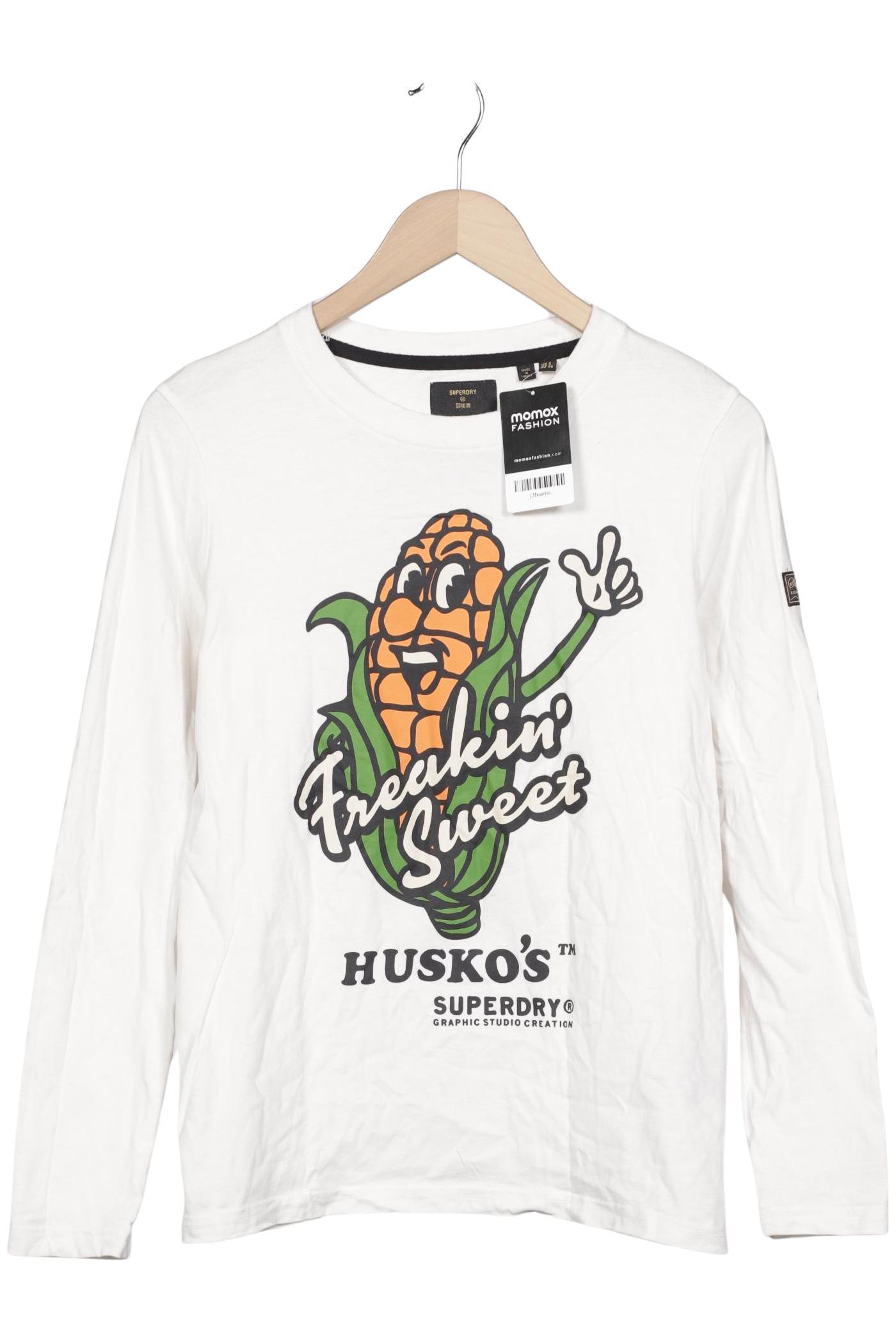 

Superdry Damen Langarmshirt, weiß, Gr. 36