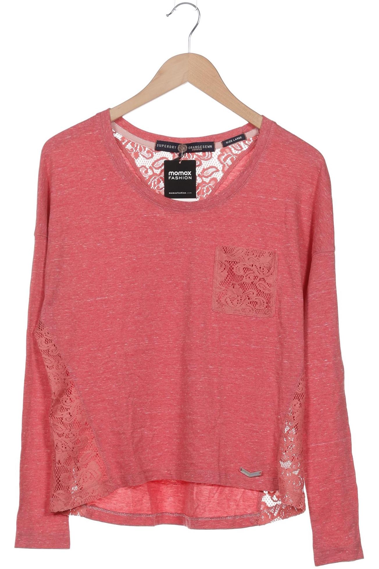 

Superdry Damen Langarmshirt, pink, Gr. 42