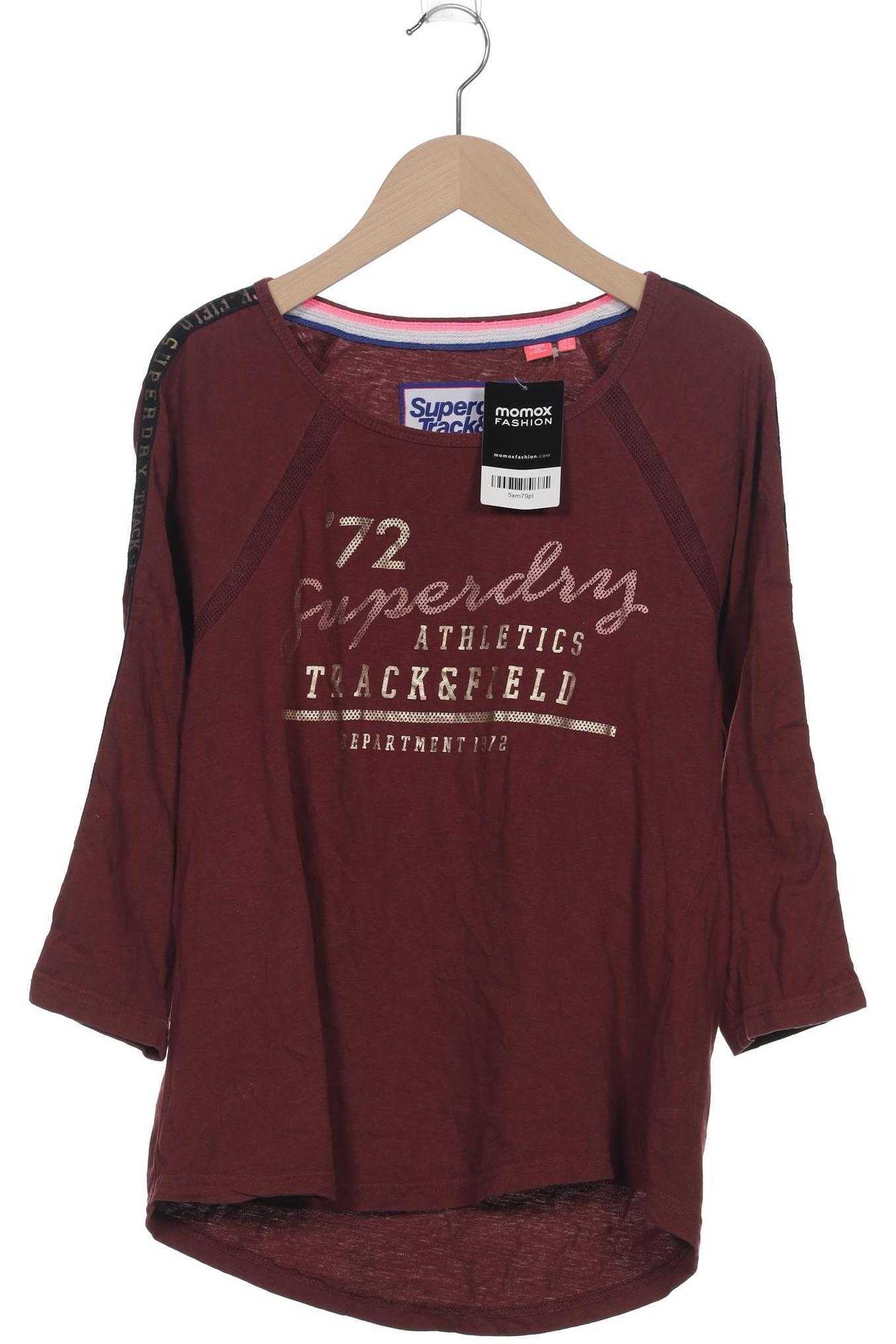 

Superdry Damen Langarmshirt, bordeaux, Gr. 38