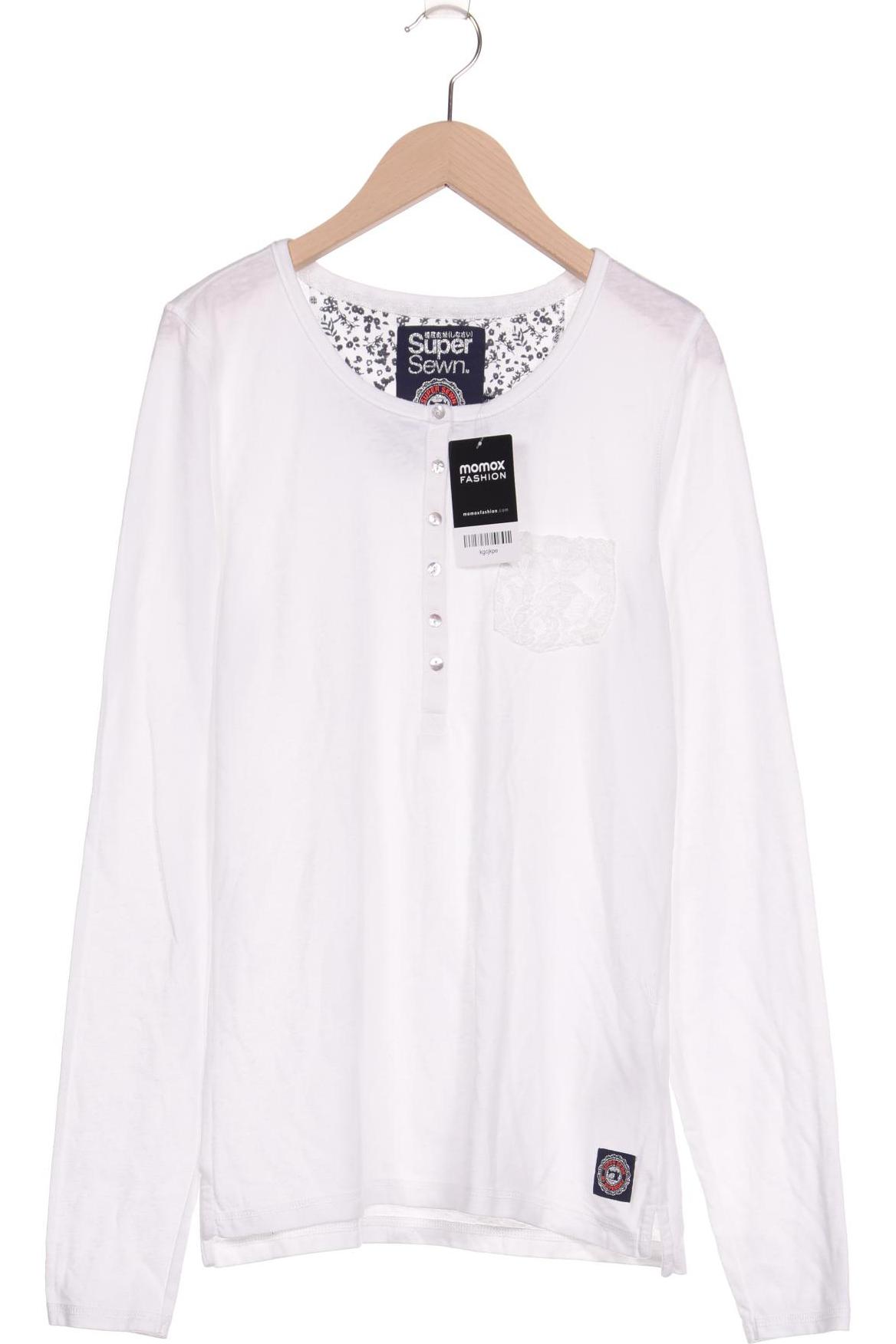 

Superdry Damen Langarmshirt, weiß, Gr. 38