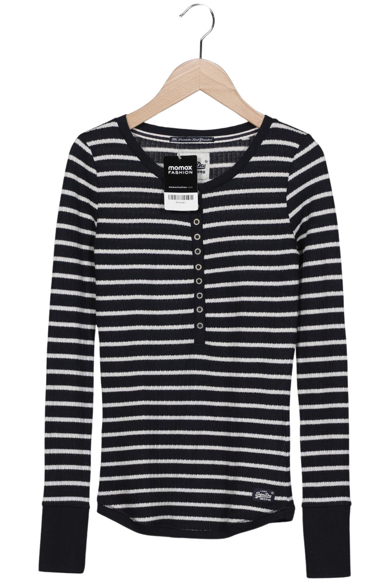 

Superdry Damen Langarmshirt, marineblau, Gr. 34