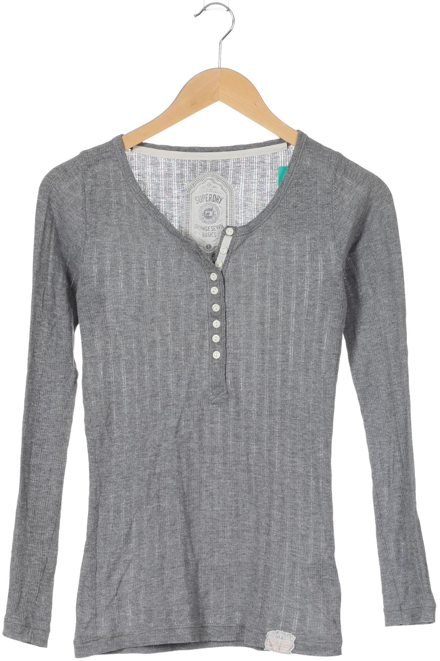 

Superdry Damen Langarmshirt, grau, Gr. 36