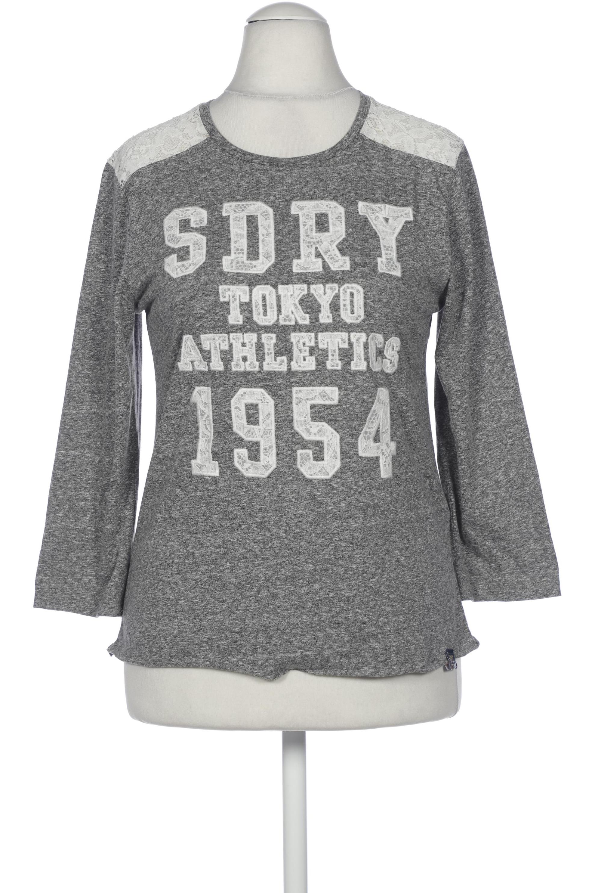 

Superdry Damen Langarmshirt, grau, Gr. 40