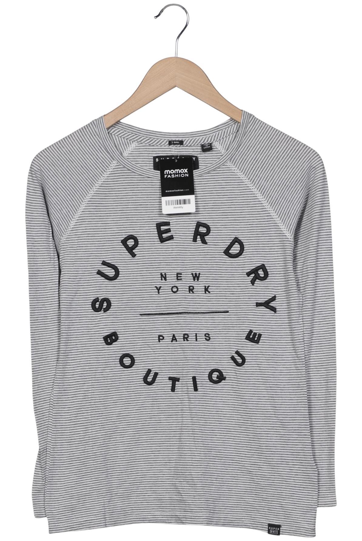 

Superdry Damen Langarmshirt, grau, Gr. 34