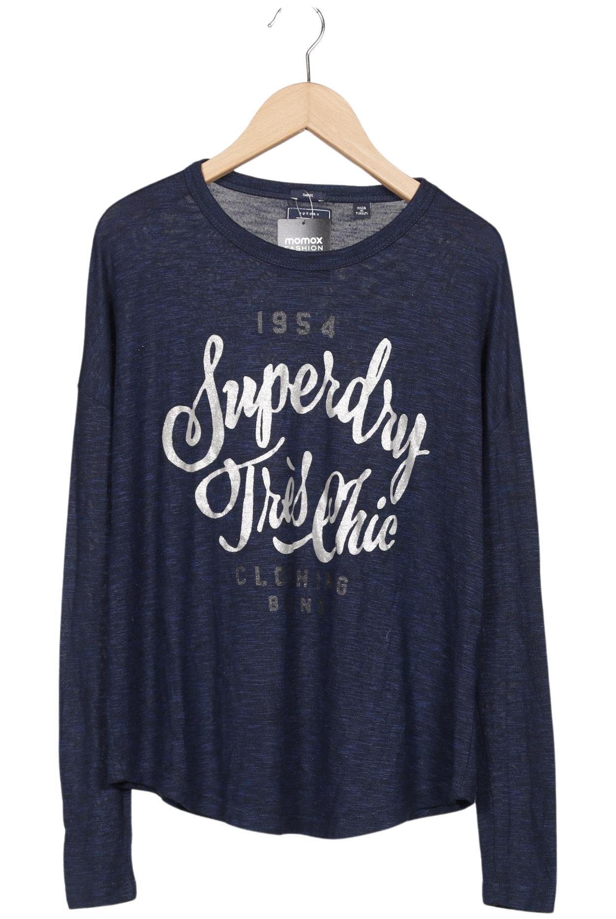 

Superdry Damen Langarmshirt, marineblau, Gr. 36