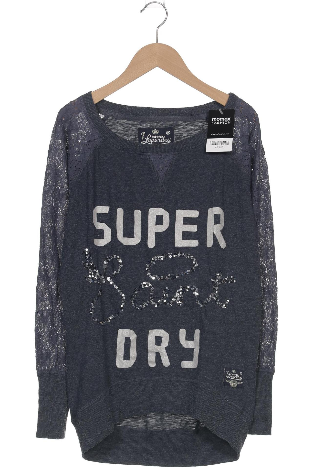 

Superdry Damen Langarmshirt, marineblau, Gr. 34