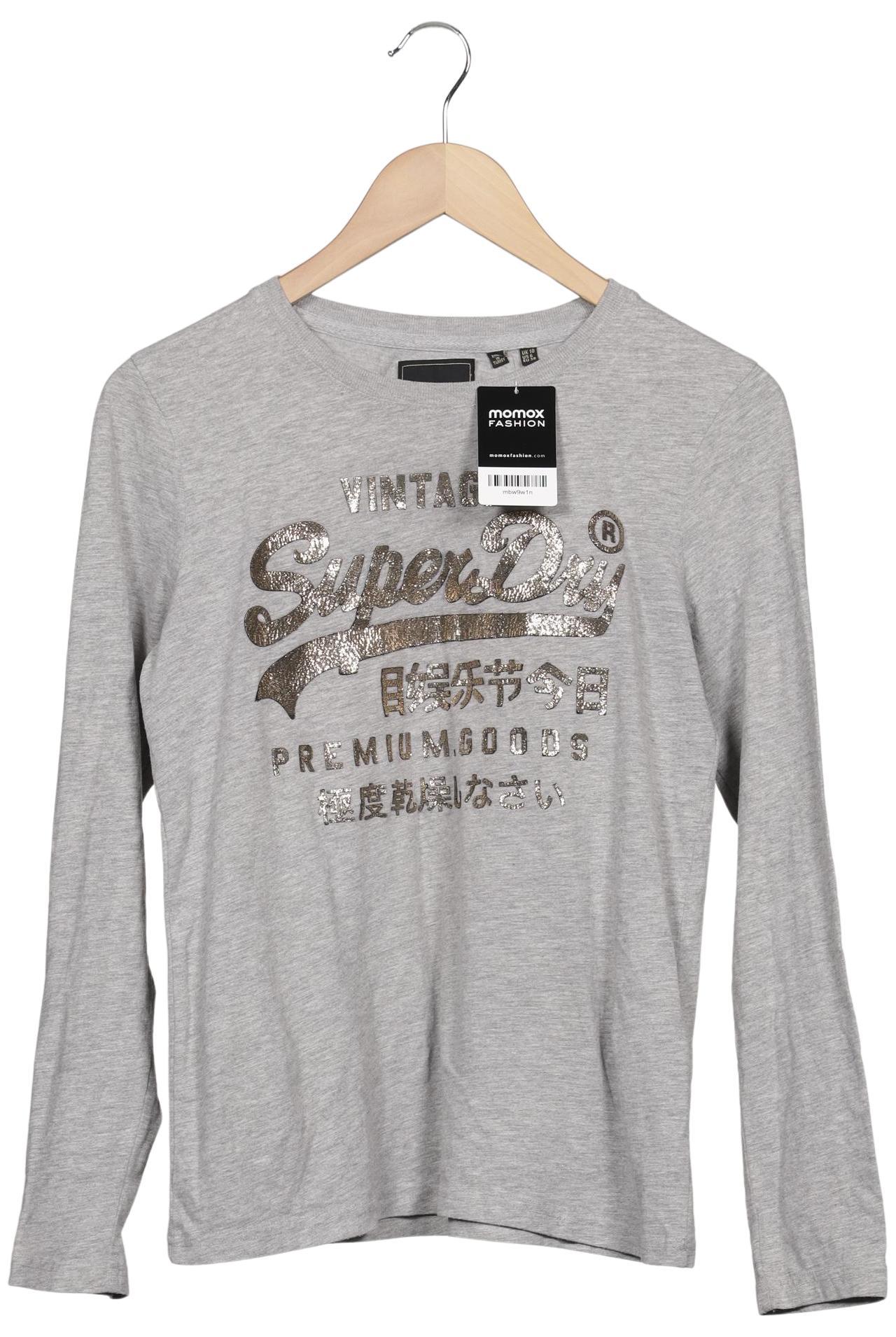 

Superdry Damen Langarmshirt, grau, Gr. 38