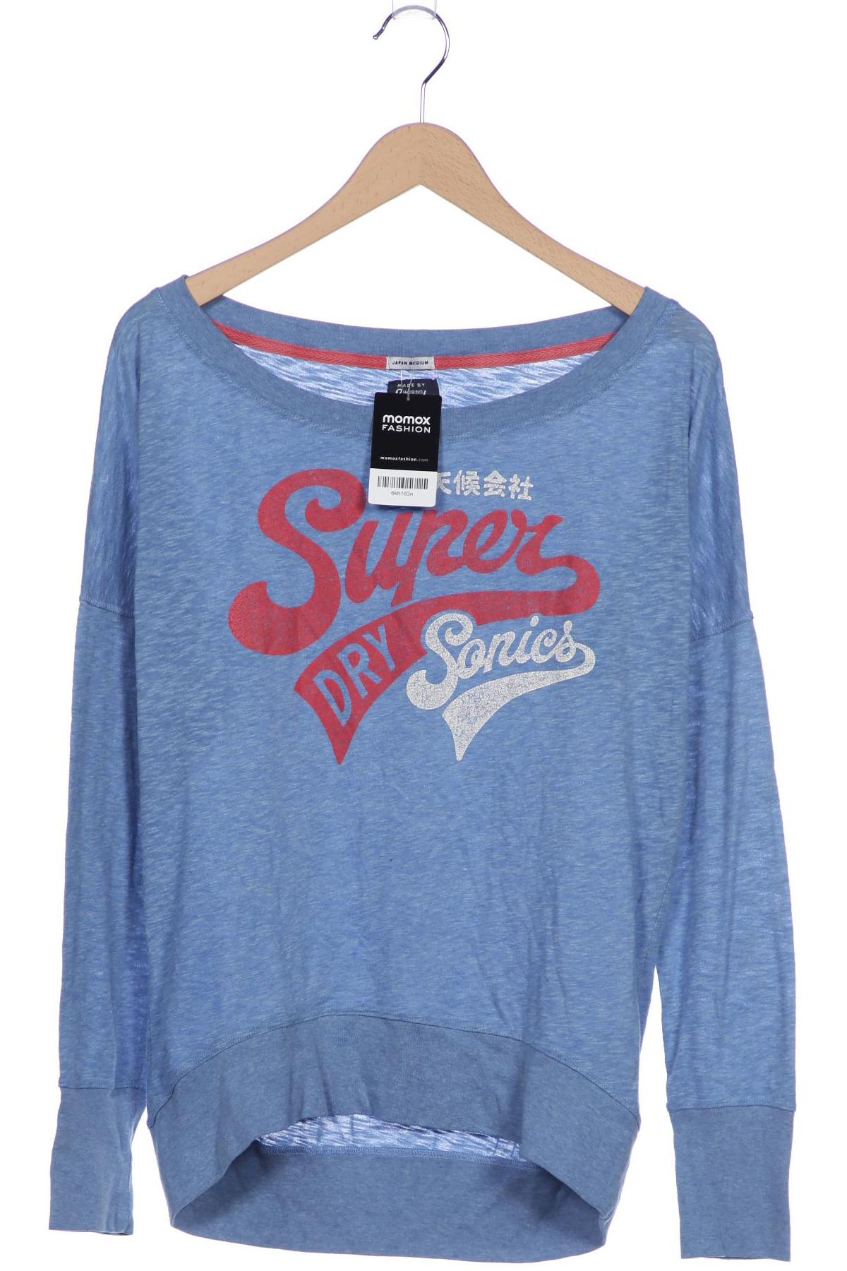 

Superdry Damen Langarmshirt, blau, Gr. 38