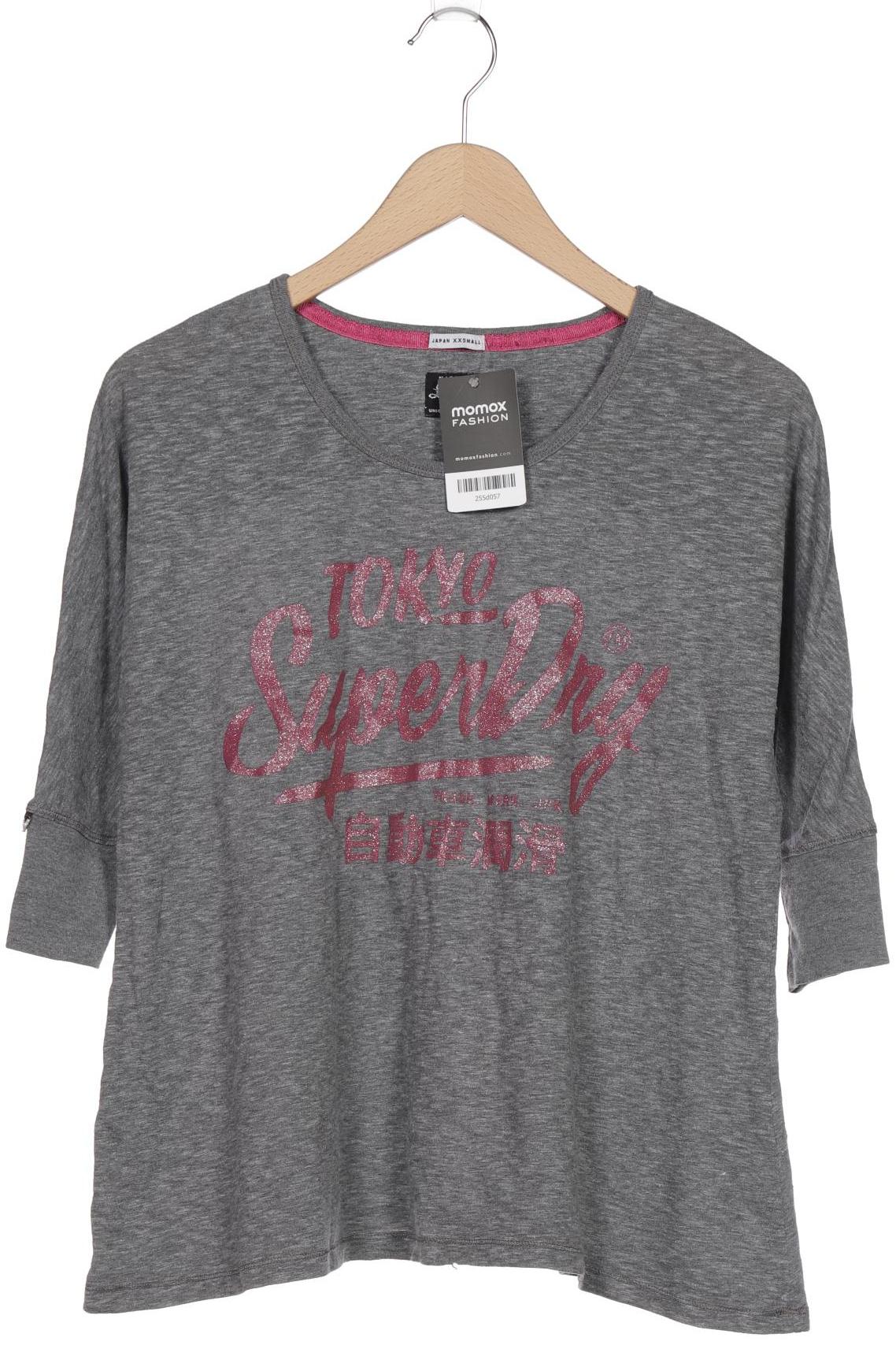 

Superdry Damen Langarmshirt, grau, Gr. 32