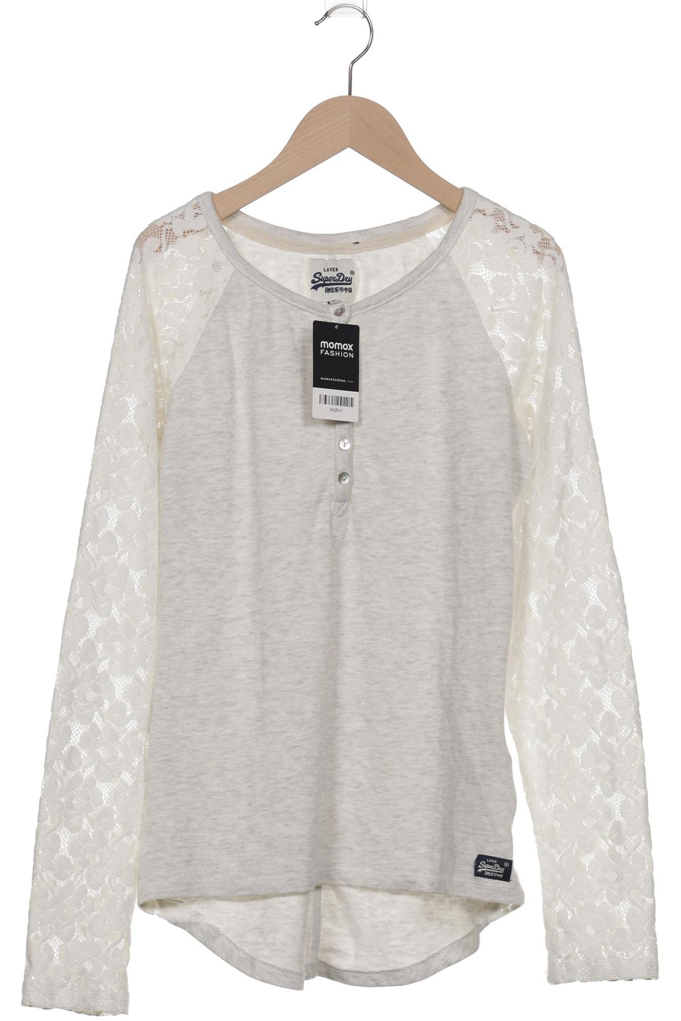 

Superdry Damen Langarmshirt, grau, Gr. 42