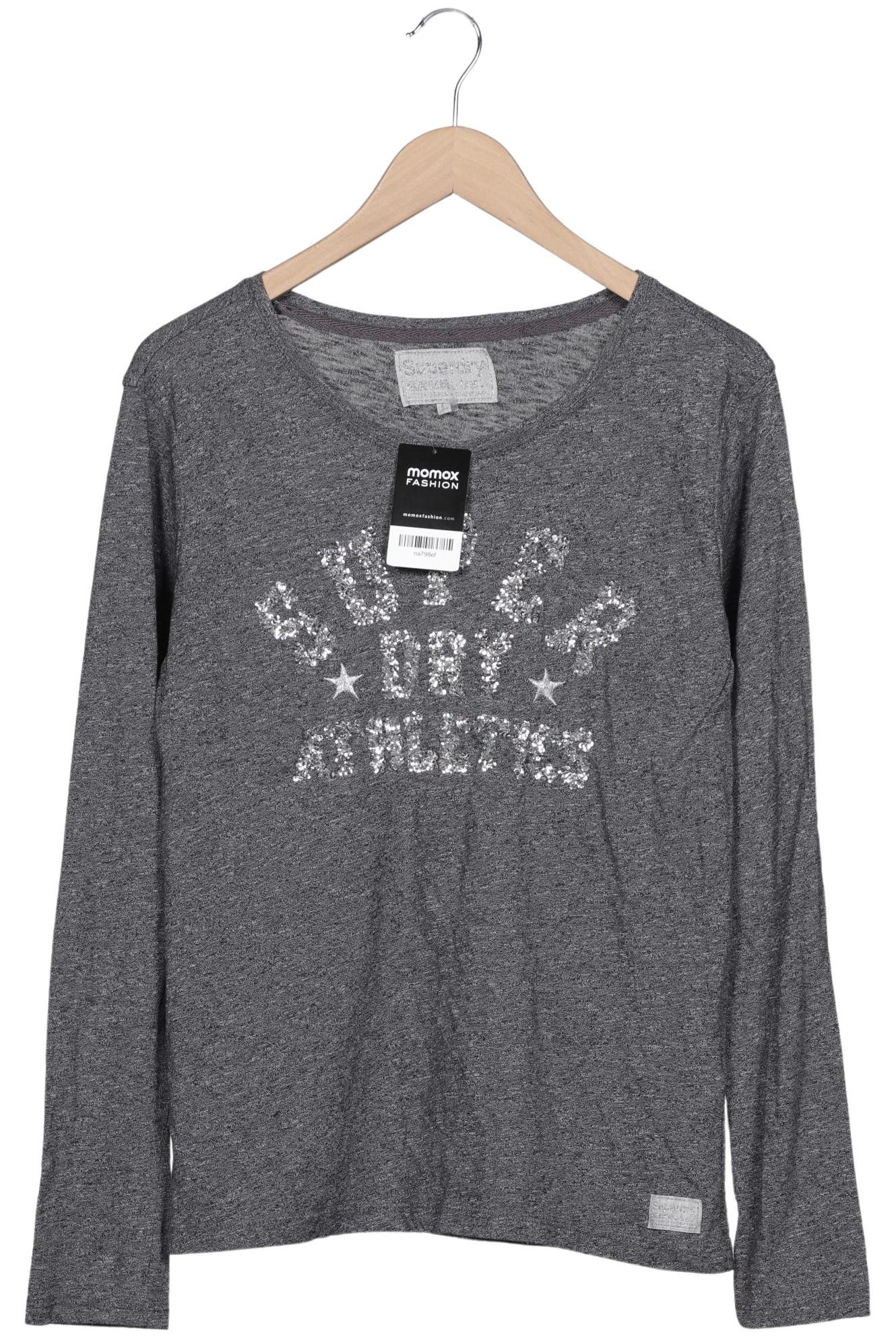 

Superdry Damen Langarmshirt, grau, Gr. 42