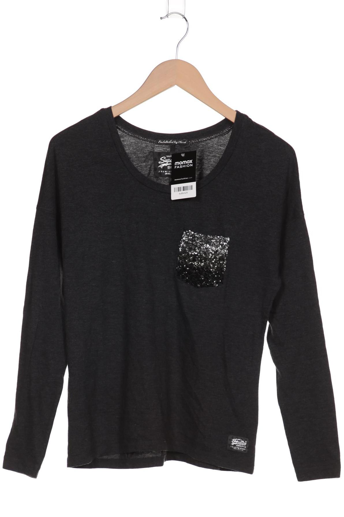 

Superdry Damen Langarmshirt, grau, Gr. 36