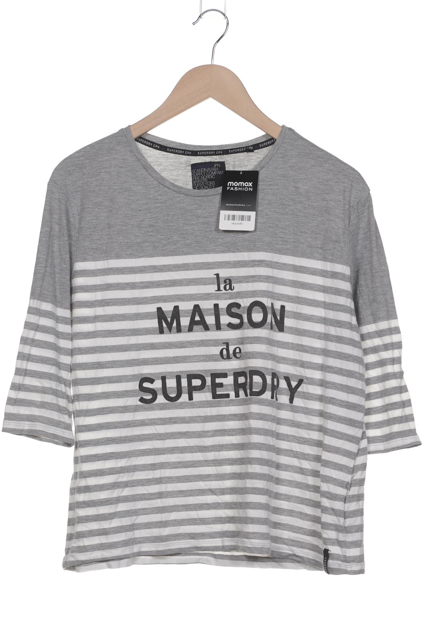 

Superdry Damen Langarmshirt, grau, Gr. 38