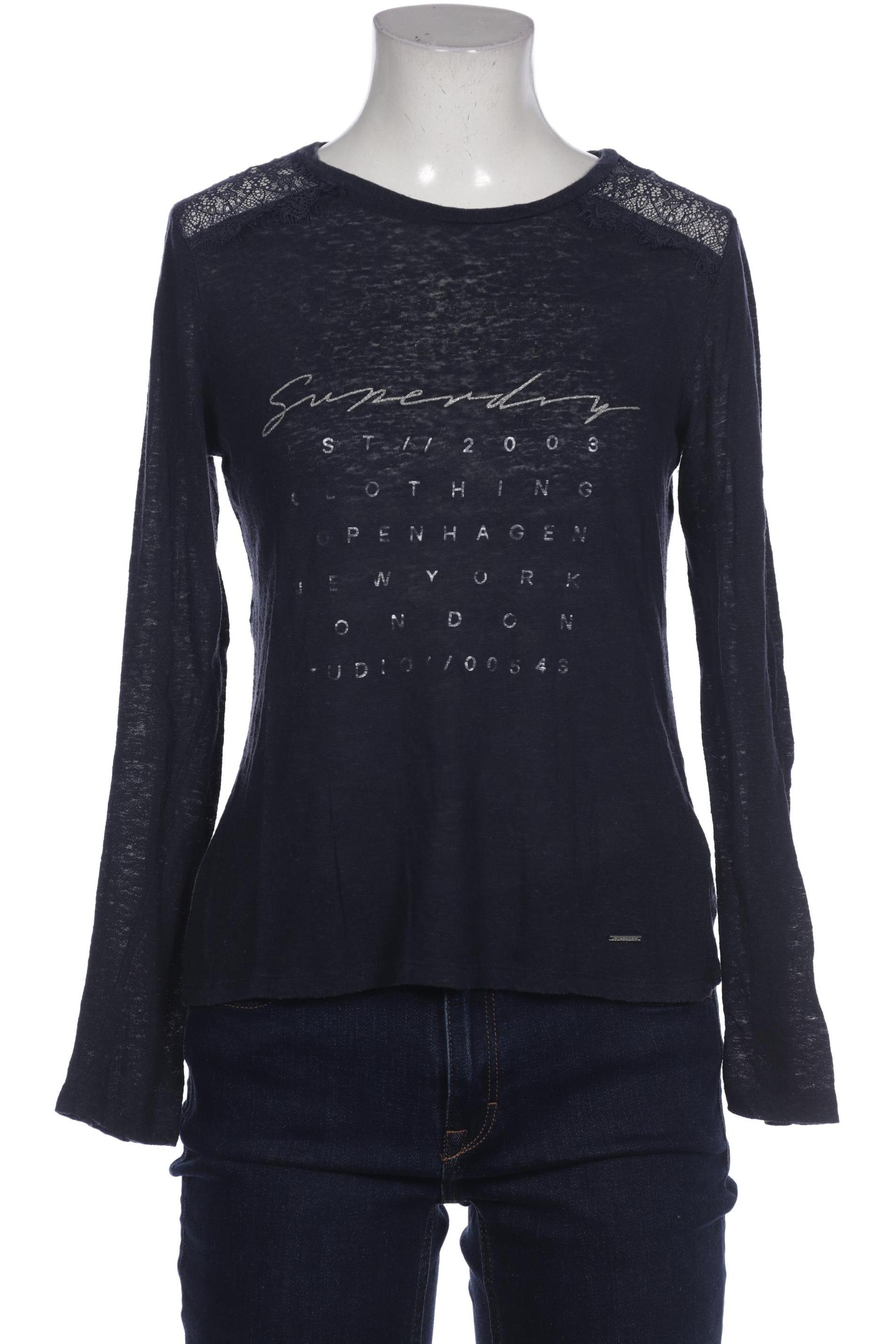 

Superdry Damen Langarmshirt, marineblau, Gr. 36