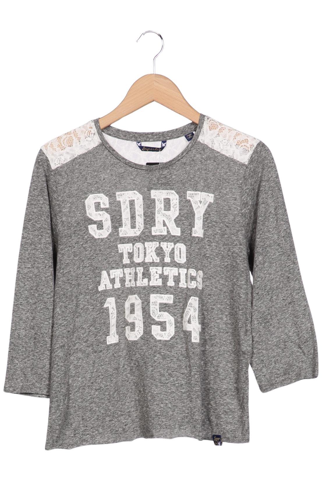 

Superdry Damen Langarmshirt, grau, Gr. 42