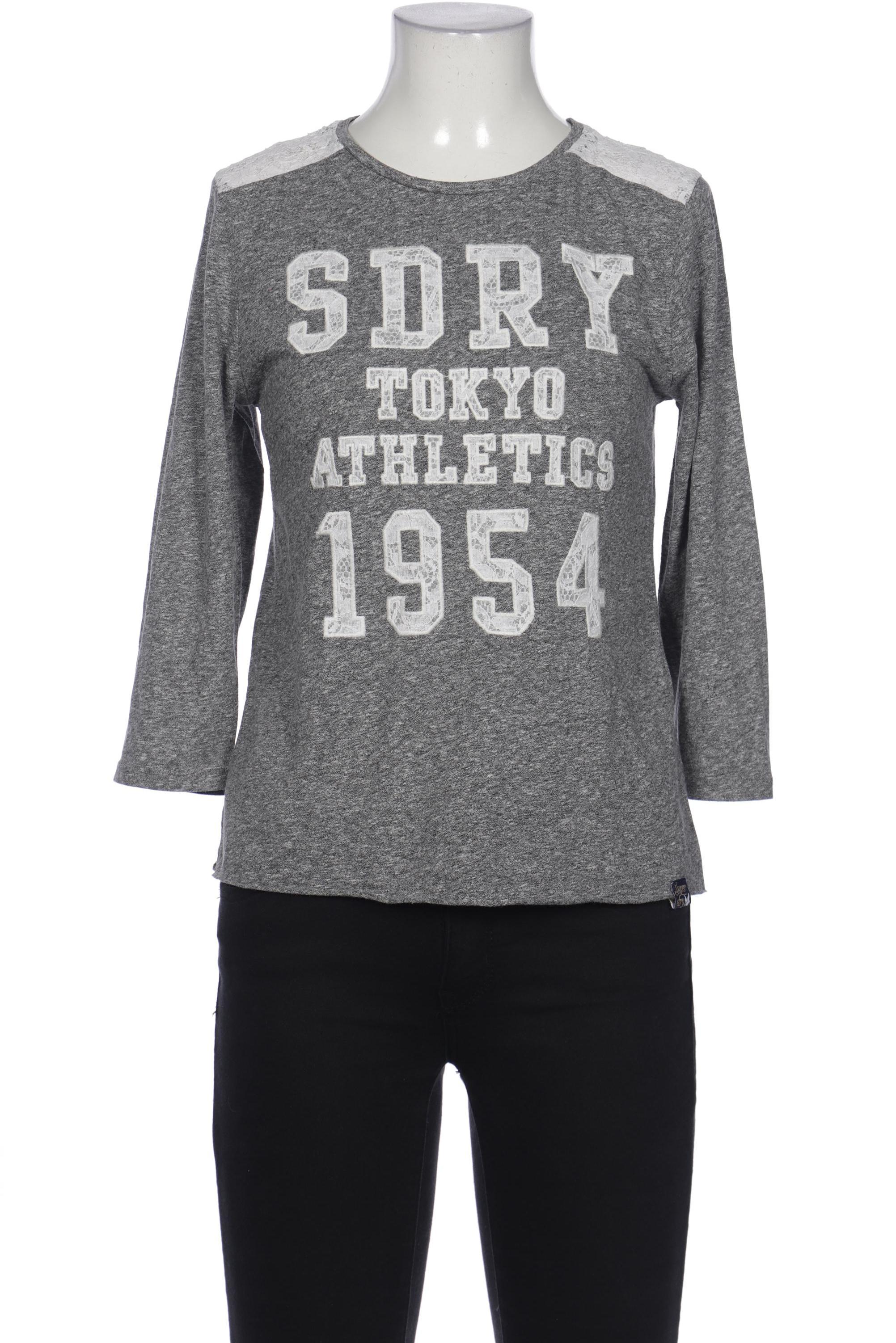 

Superdry Damen Langarmshirt, grau, Gr. 36