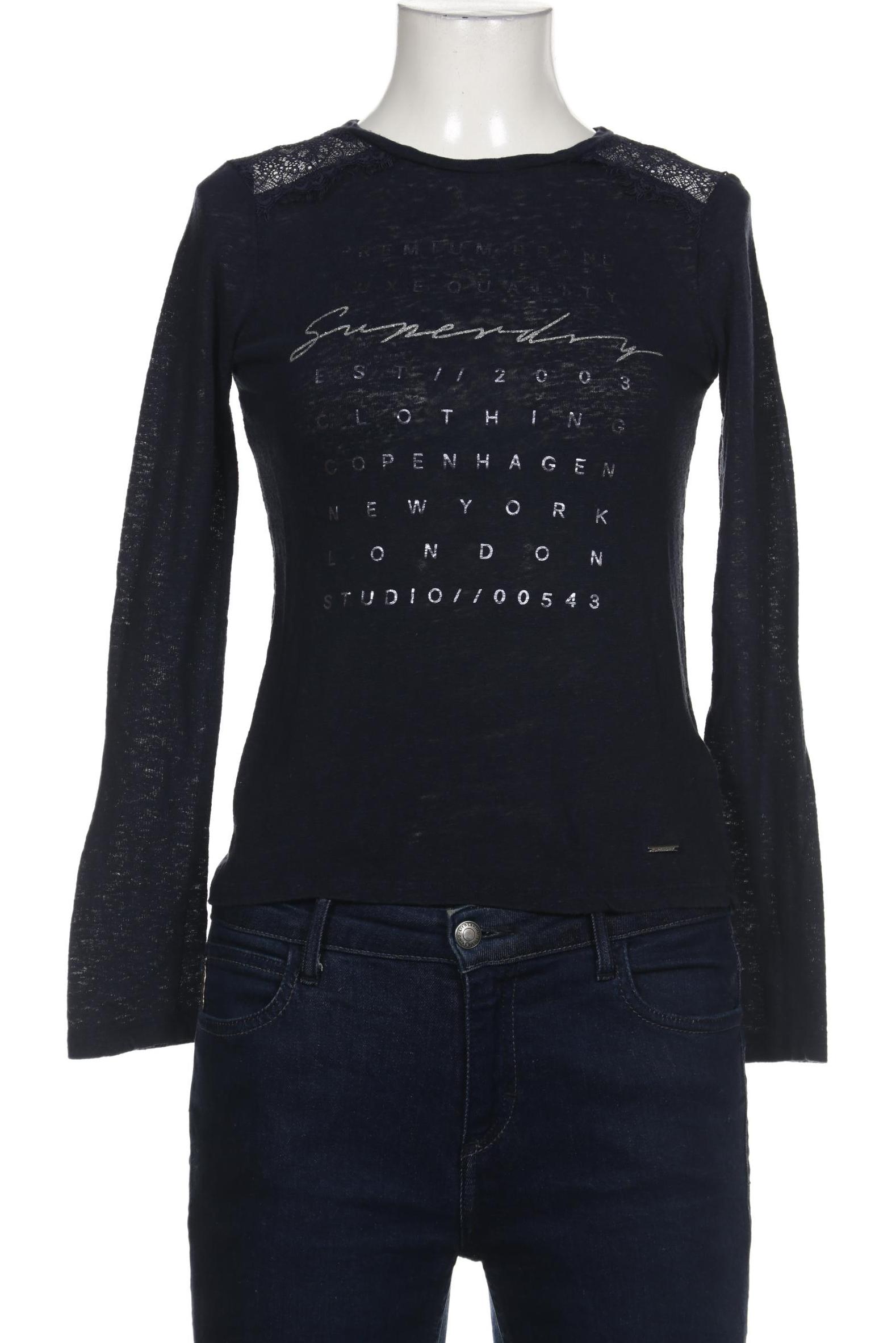 

Superdry Damen Langarmshirt, marineblau