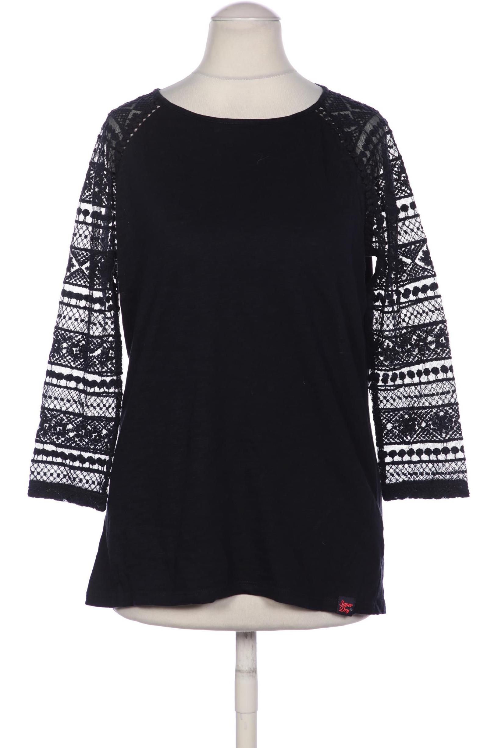 

Superdry Damen Langarmshirt, marineblau, Gr. 36