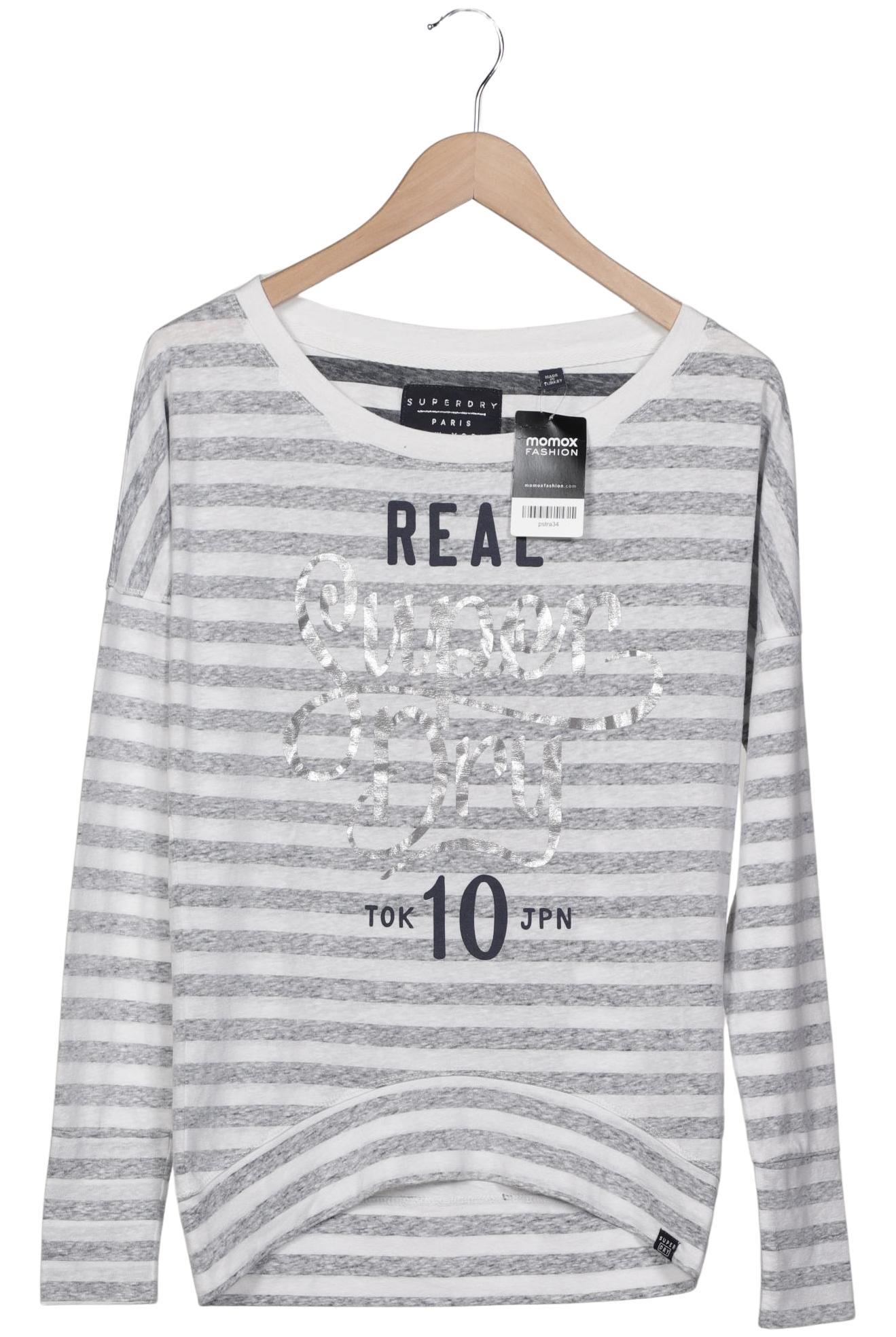 

Superdry Damen Langarmshirt, grau, Gr. 36