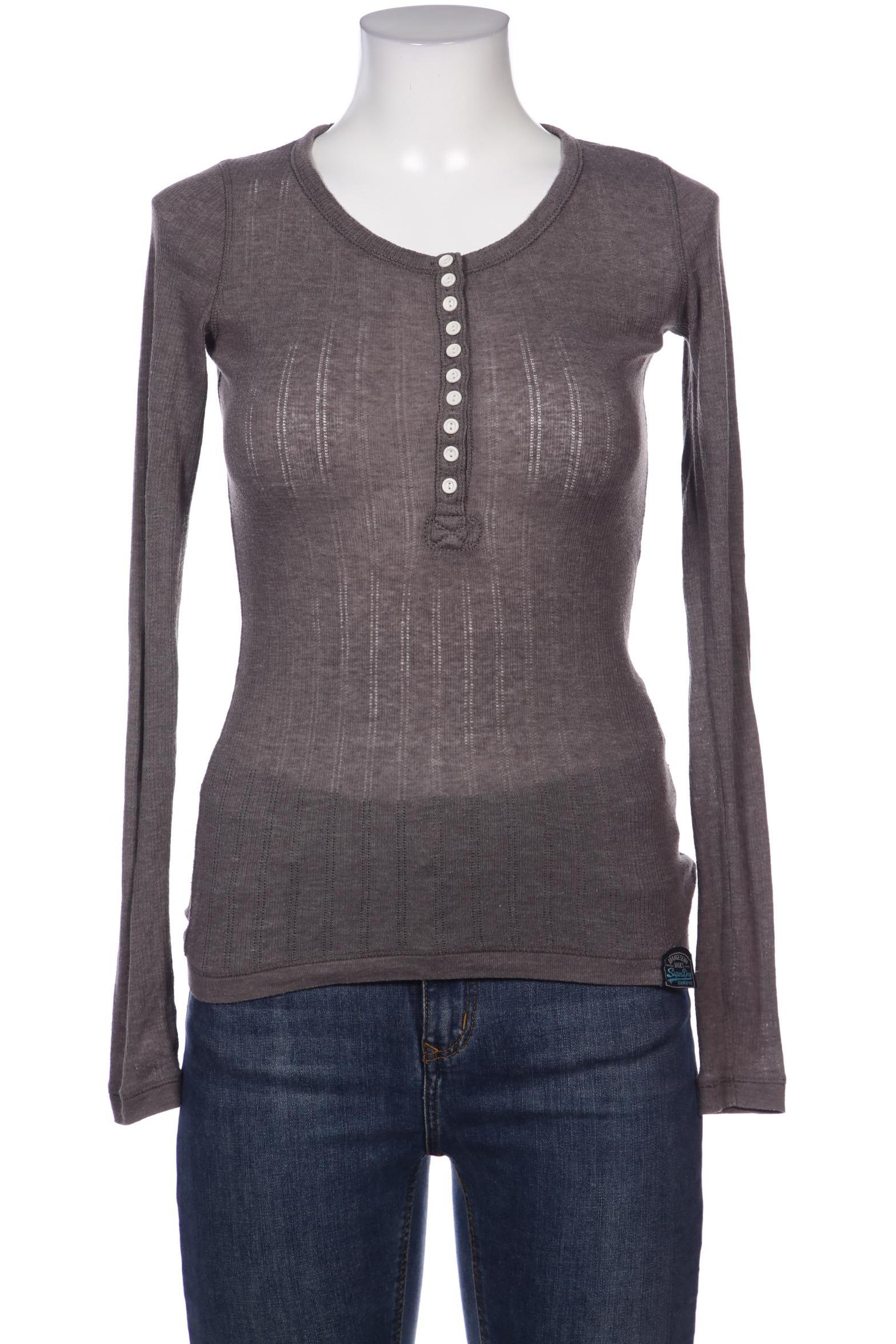 

Superdry Damen Langarmshirt, grau, Gr. 36