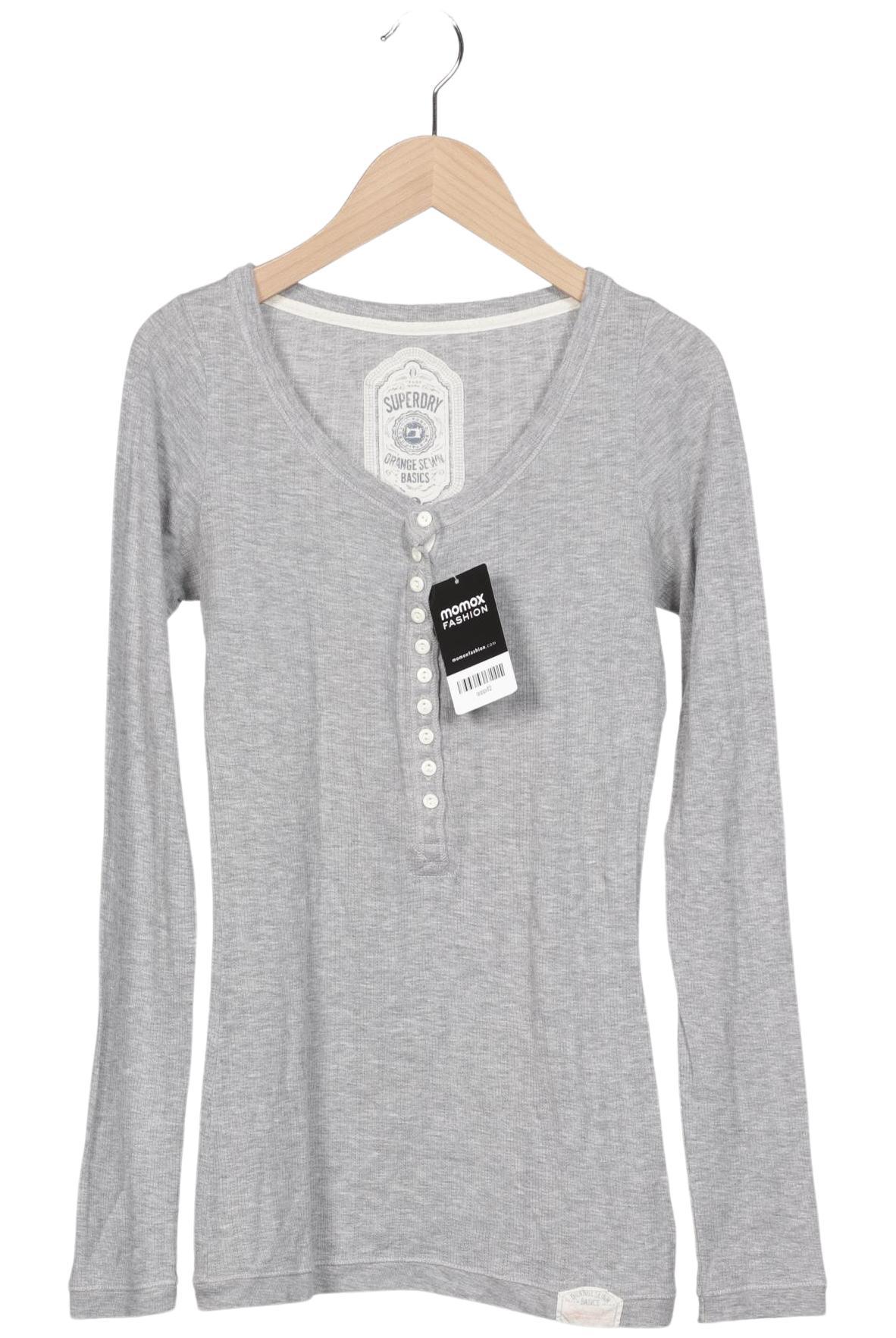 

Superdry Damen Langarmshirt, grau, Gr. 36