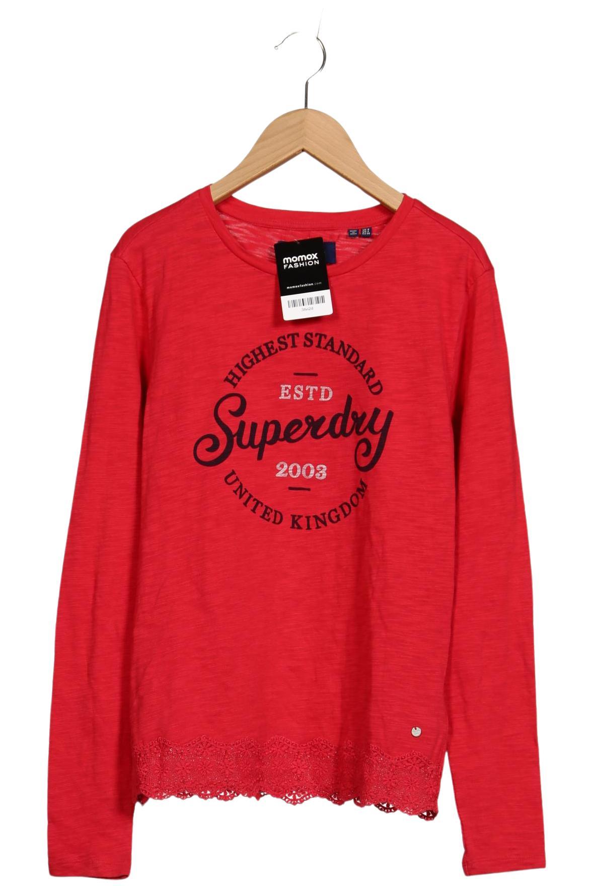 

Superdry Damen Langarmshirt, rot, Gr. 36