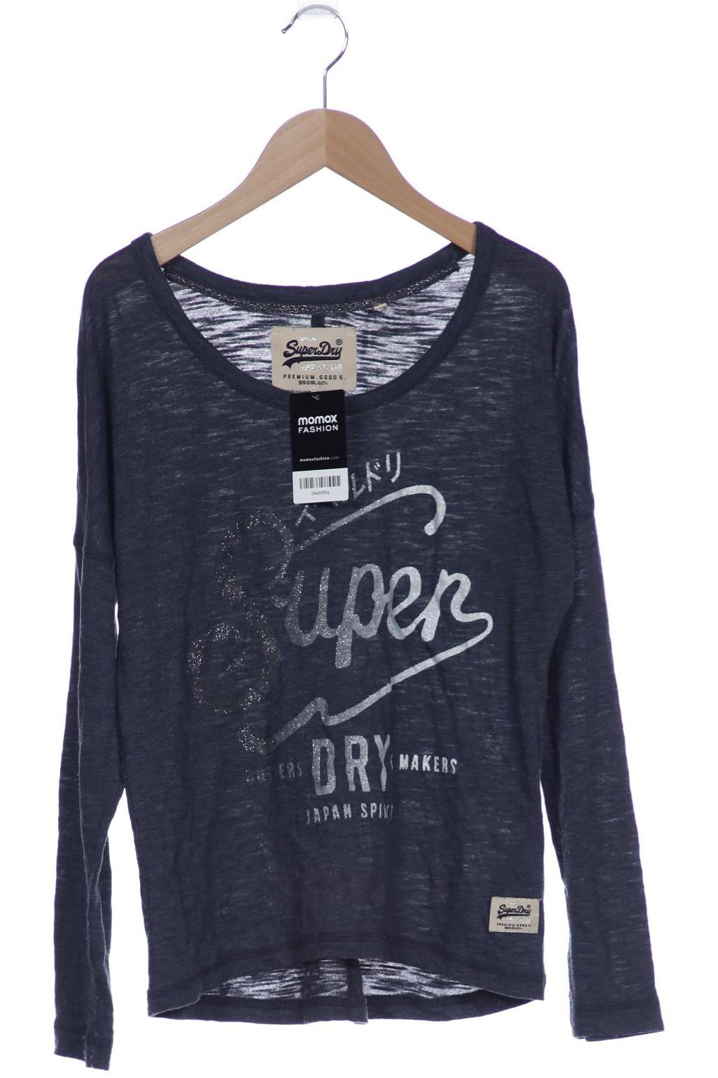 

Superdry Damen Langarmshirt, grau, Gr. 34