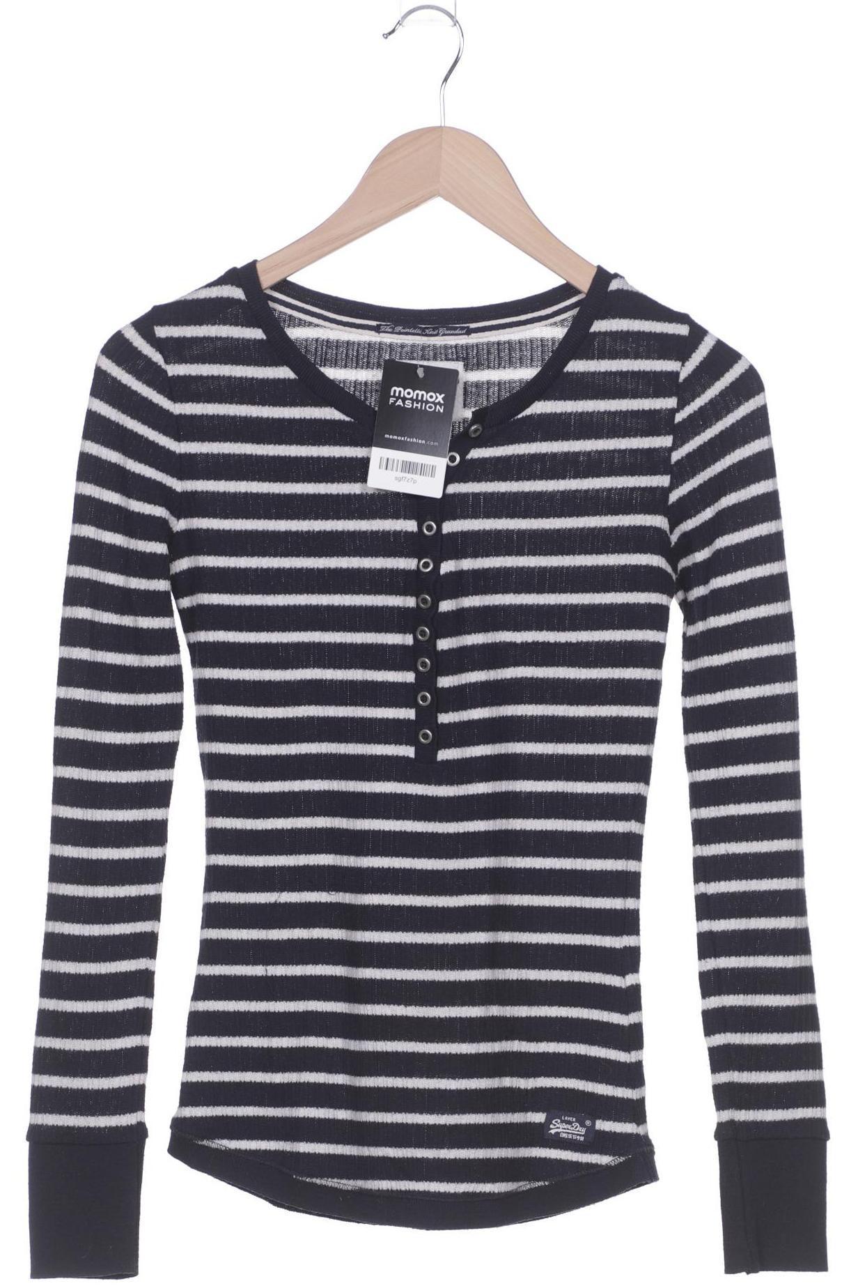 

Superdry Damen Langarmshirt, marineblau, Gr. 36
