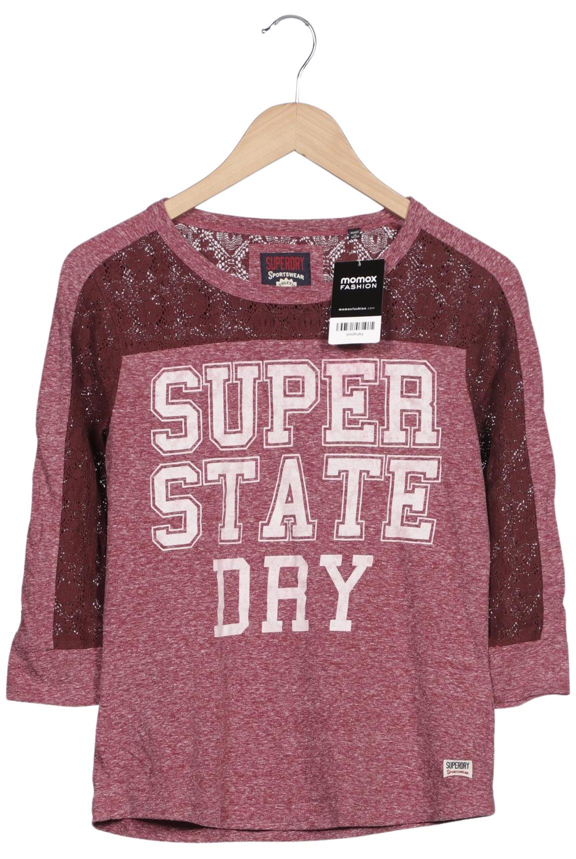 

Superdry Damen Langarmshirt, bordeaux, Gr. 36